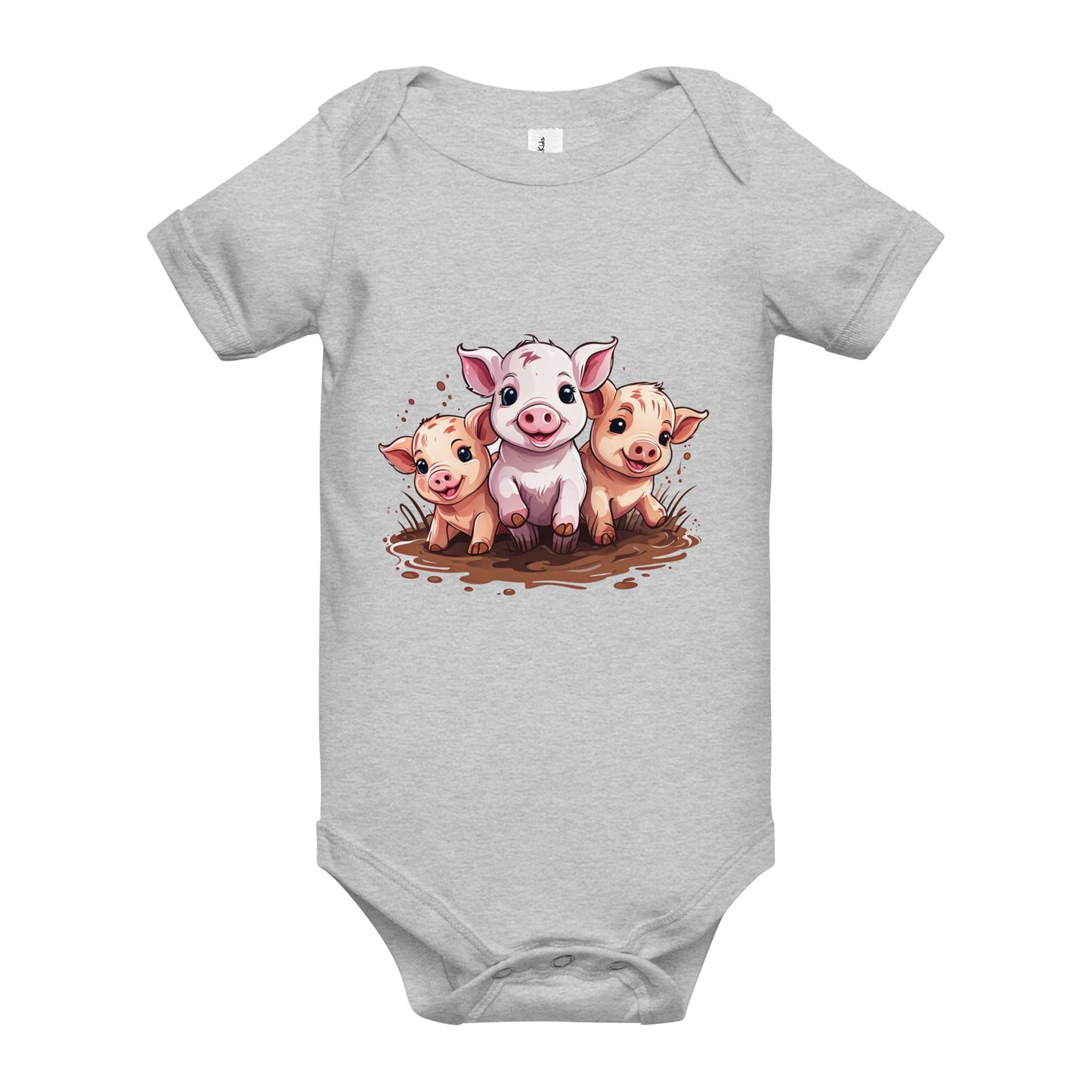 Pigs Baby Short Sleeve One Piece - Baby & Toddler Apparel - Discovery Co.