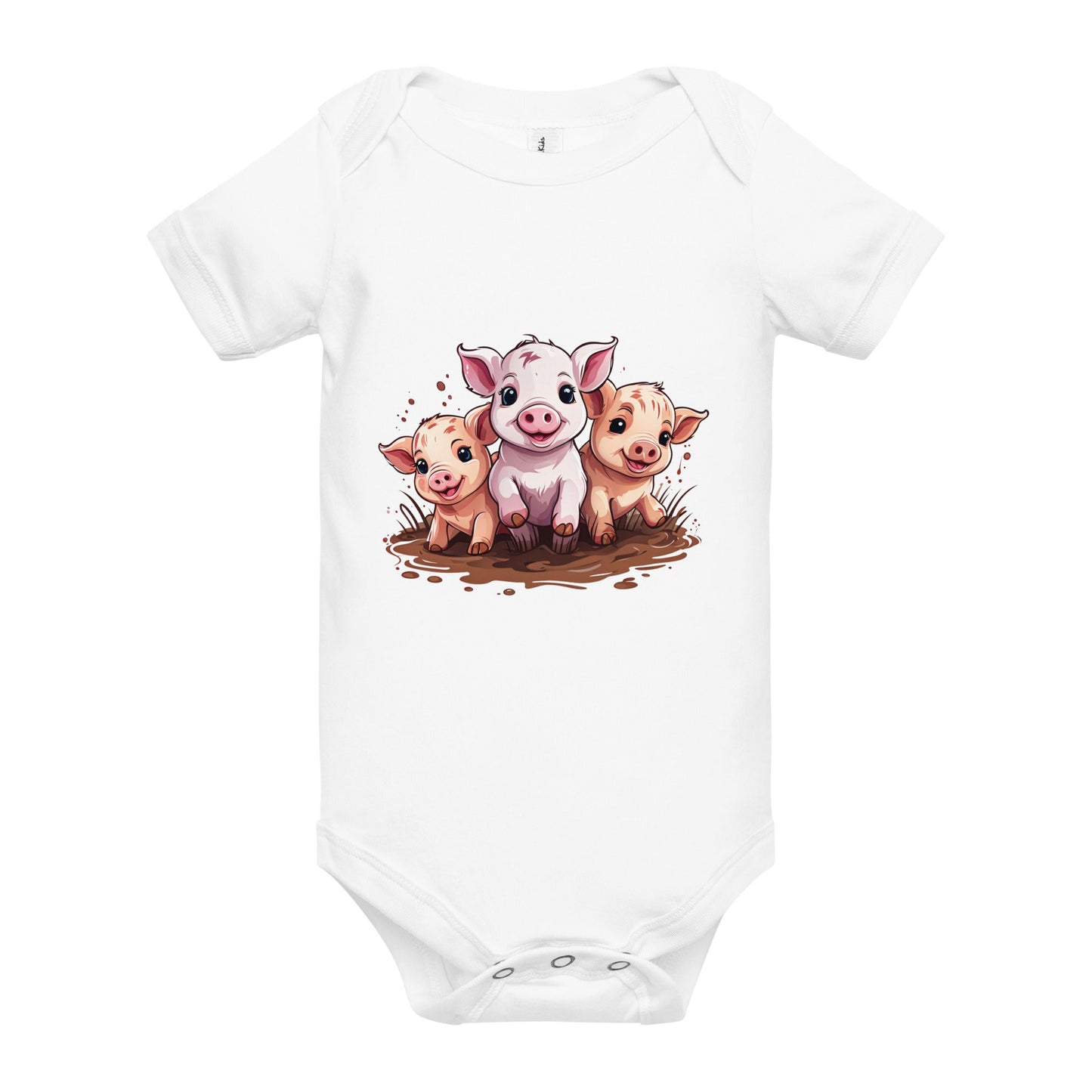 Pigs Baby Short Sleeve One Piece - Baby & Toddler Apparel - Discovery Co.