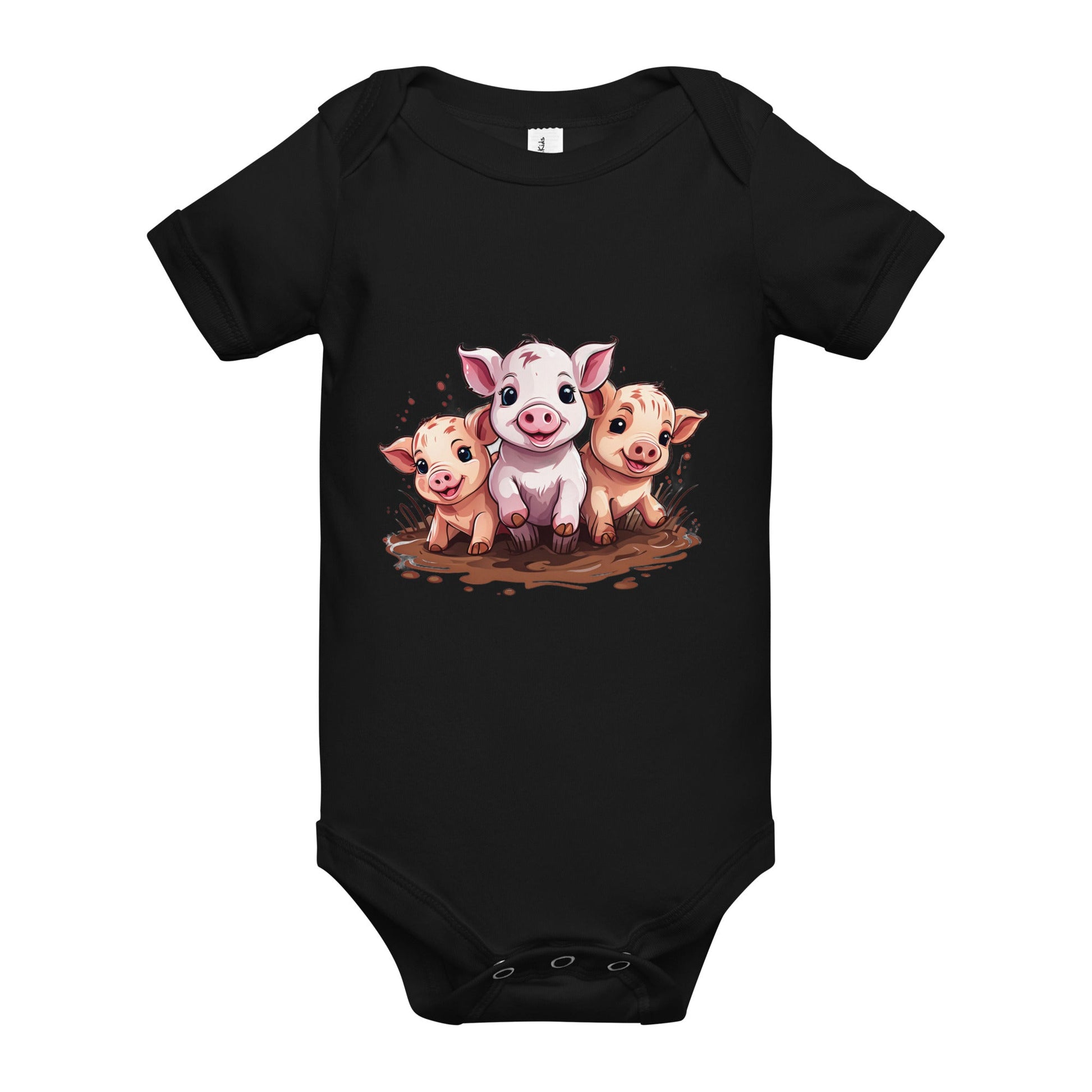 Pigs Baby Short Sleeve One Piece - Baby & Toddler Apparel - Discovery Co.