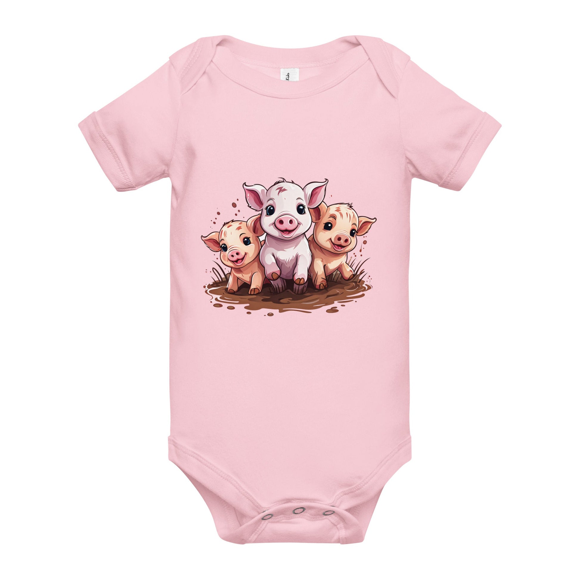 Pigs Baby Short Sleeve One Piece - Baby & Toddler Apparel - Discovery Co.