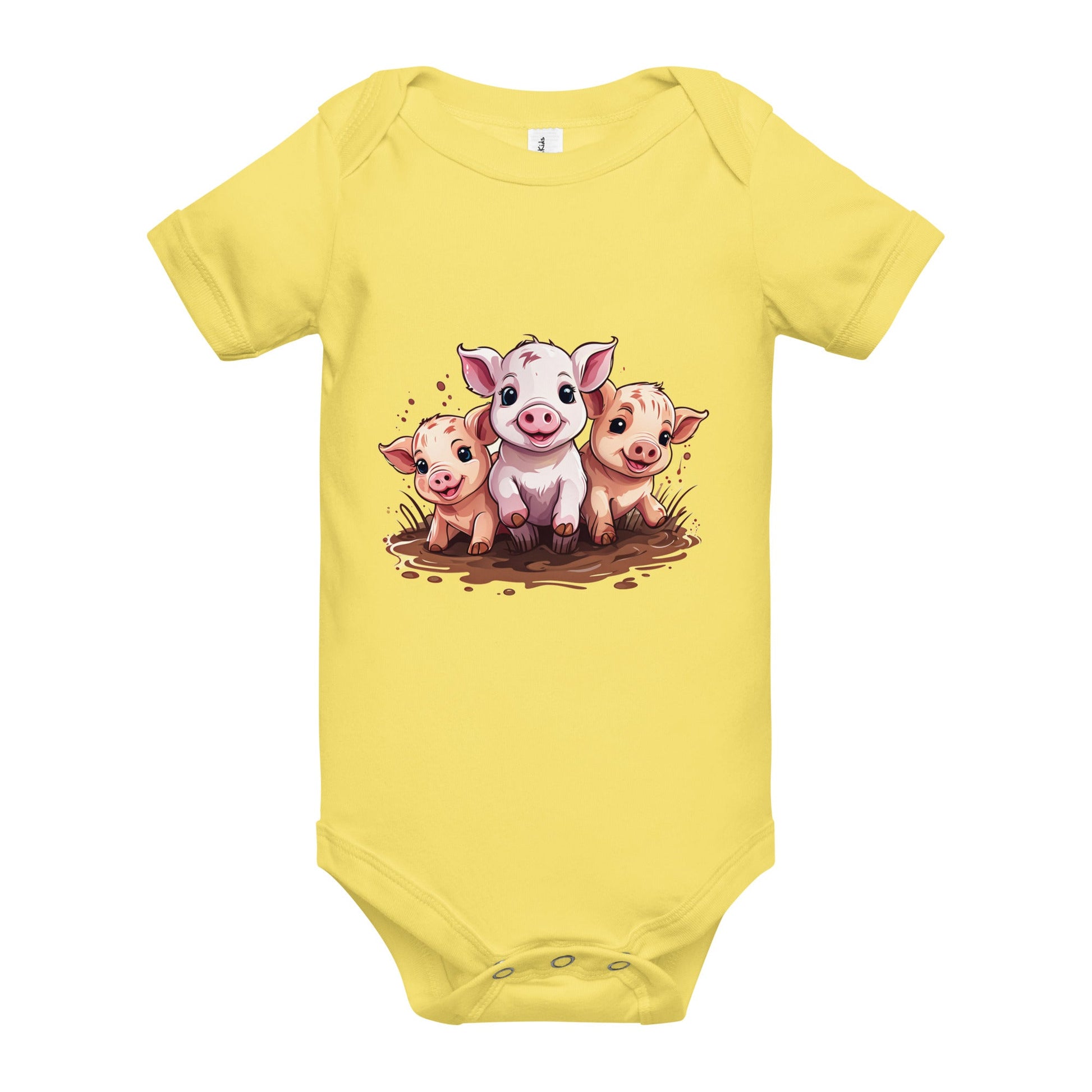 Pigs Baby Short Sleeve One Piece - Baby & Toddler Apparel - Discovery Co.