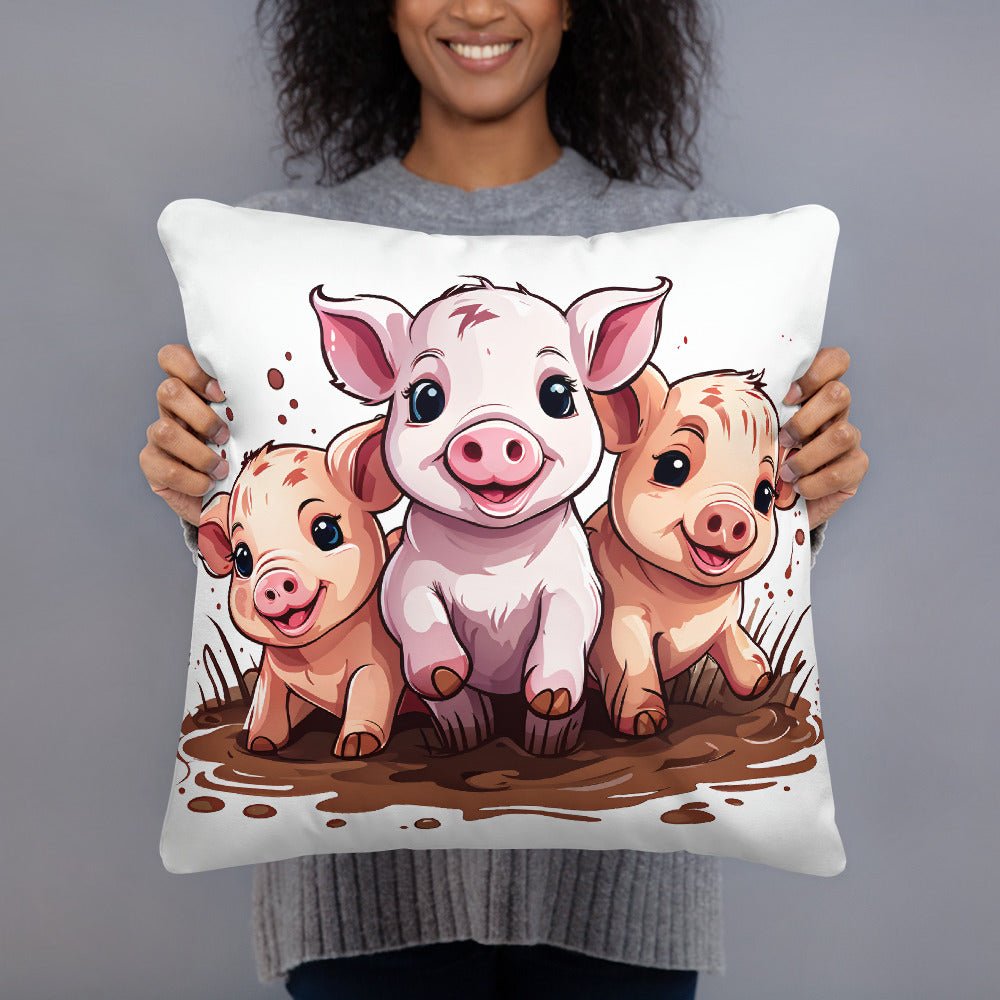 Pigs Basic Pillow - Pillows - Discovery Co.