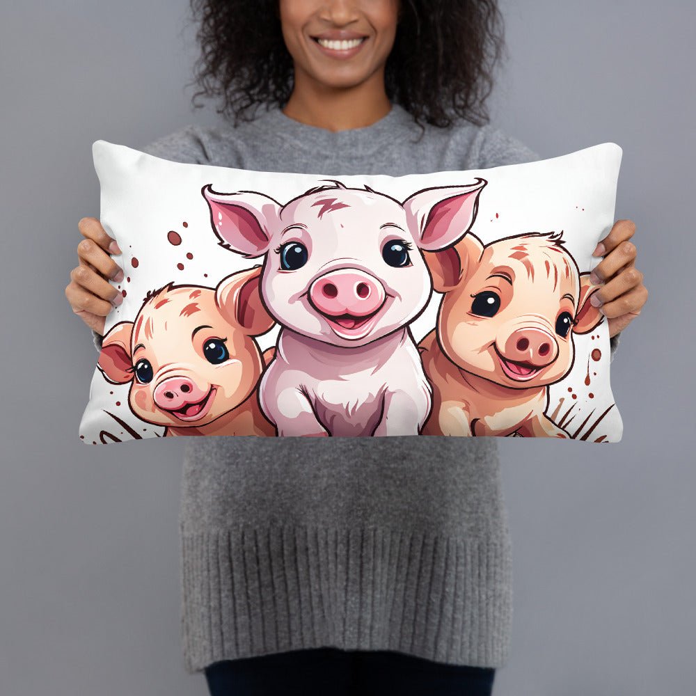 Pigs Basic Pillow - Pillows - Discovery Co.