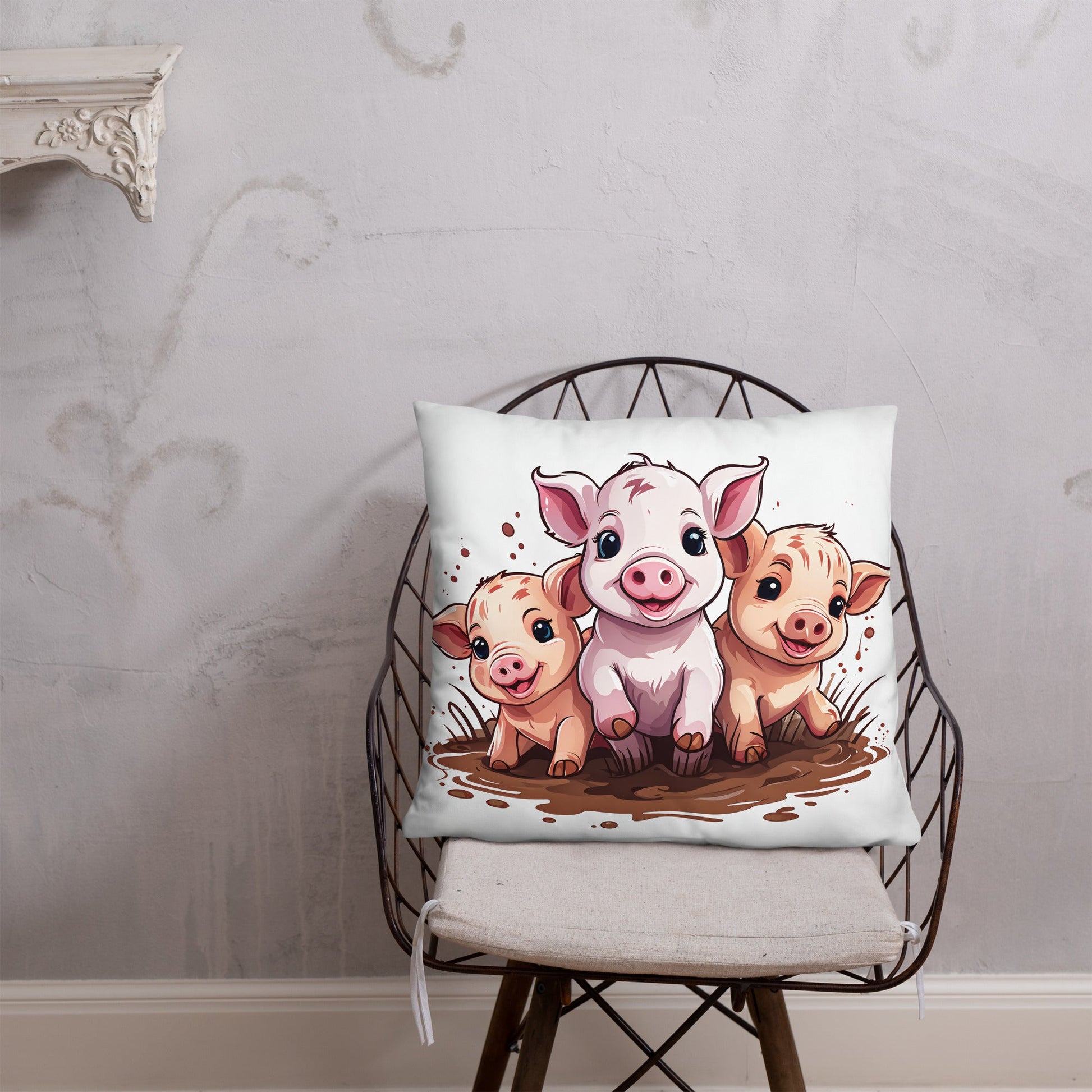 Pigs Basic Pillow - Pillows - Discovery Co.