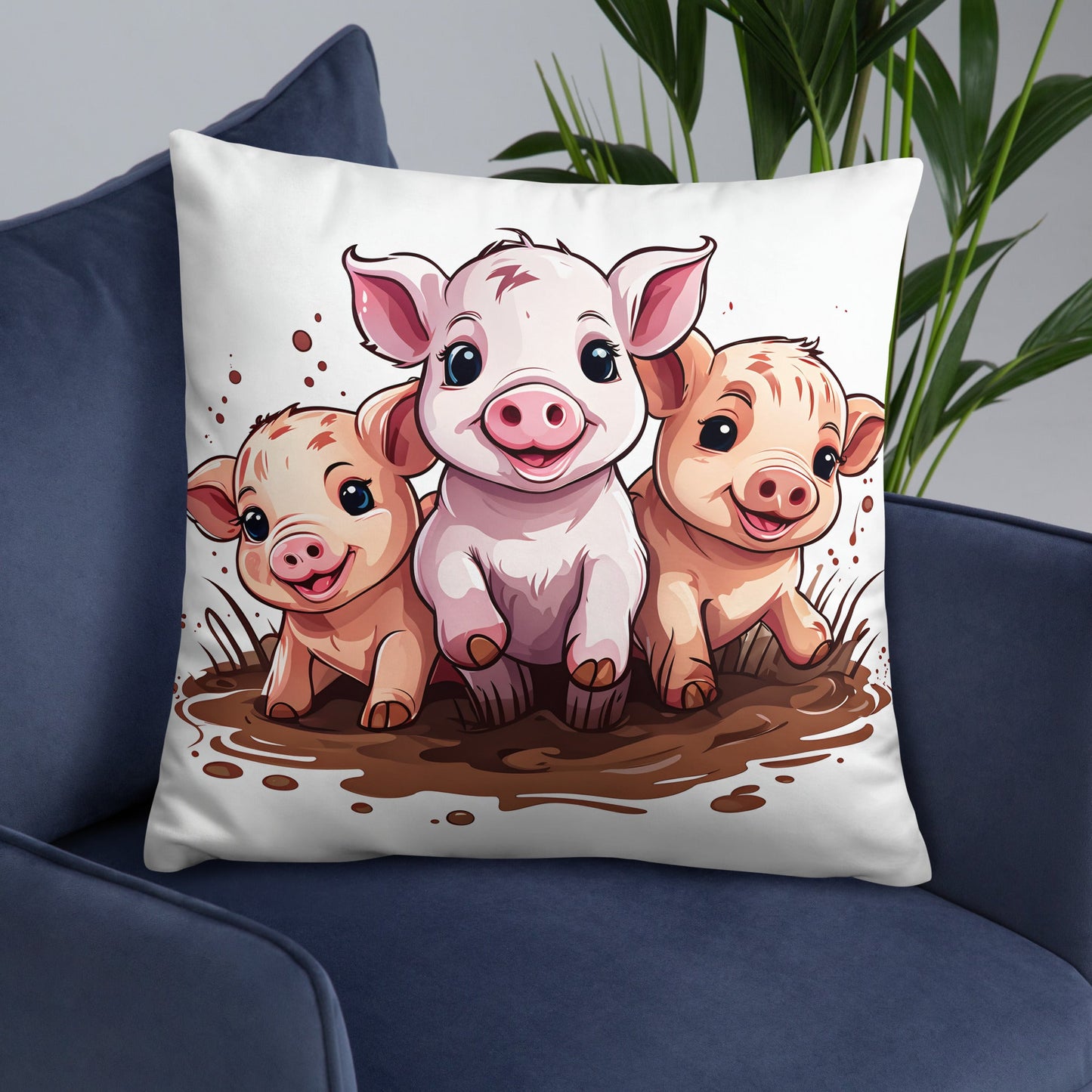 Pigs Basic Pillow - Pillows - Discovery Co.