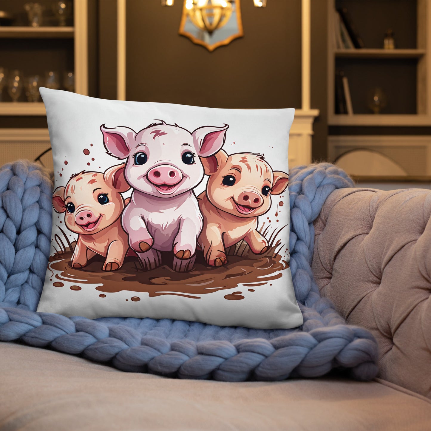 Pigs Basic Pillow - Pillows - Discovery Co.