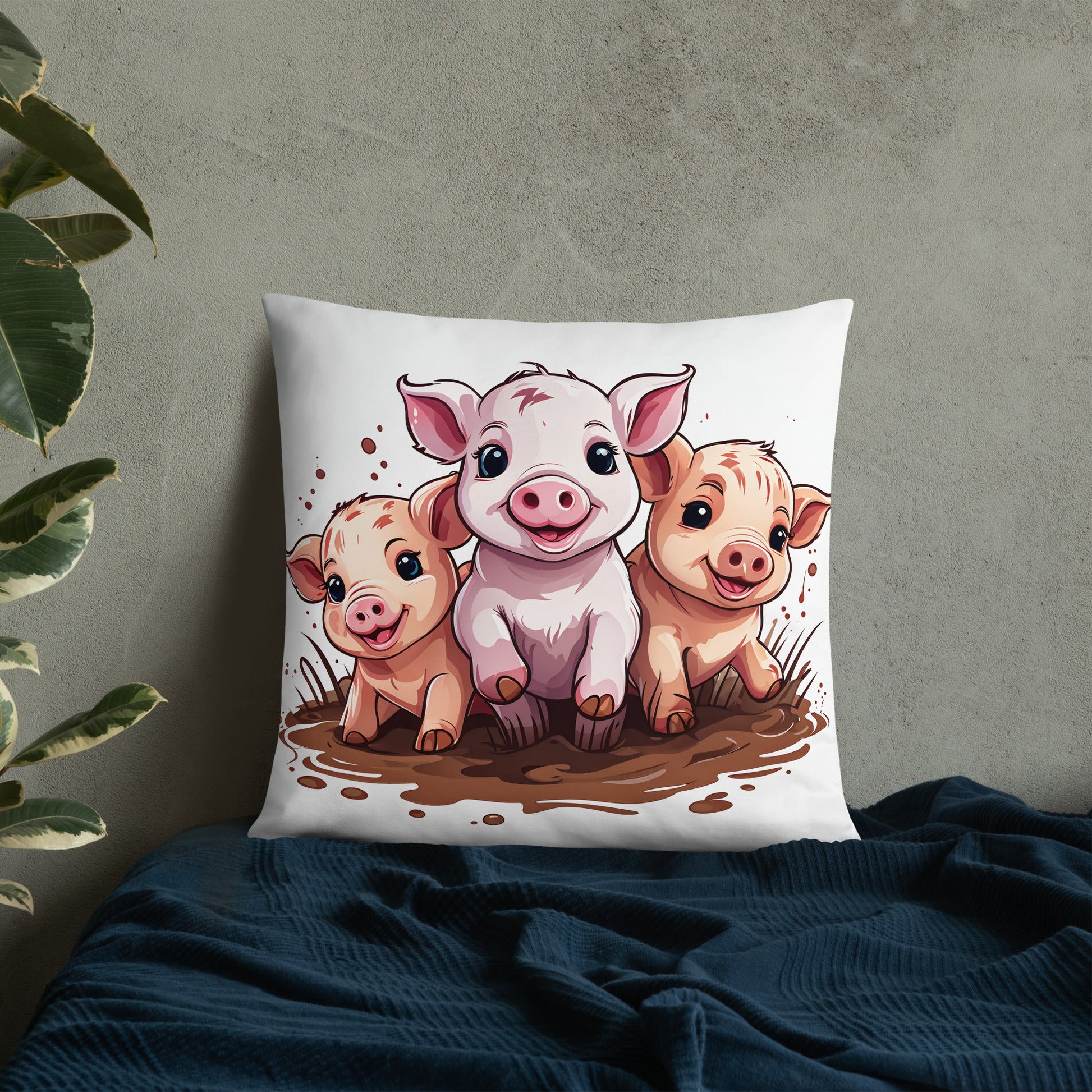 Pigs Basic Pillow - Pillows - Discovery Co.