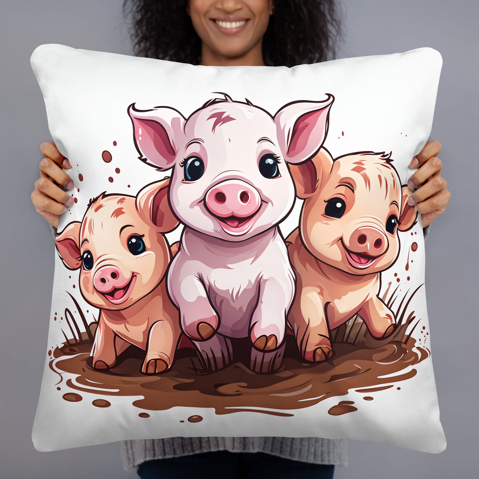 Pigs Basic Pillow - Pillows - Discovery Co.