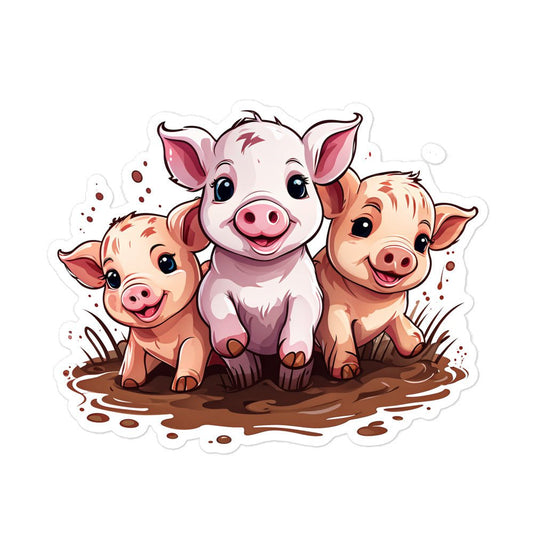 Pigs Bubble-free stickers - Stickers - Discovery Co.