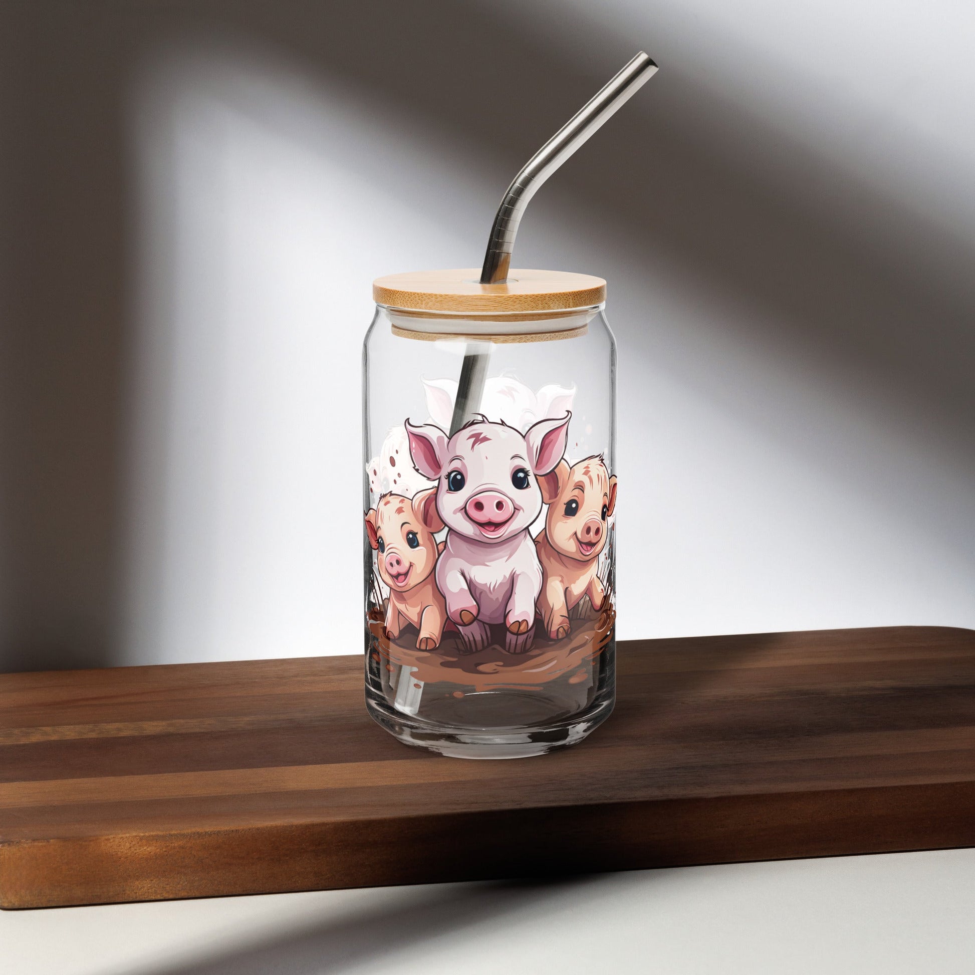 Pigs Can - Shaped Glass - Can - Shaped Glass - Discovery Co.