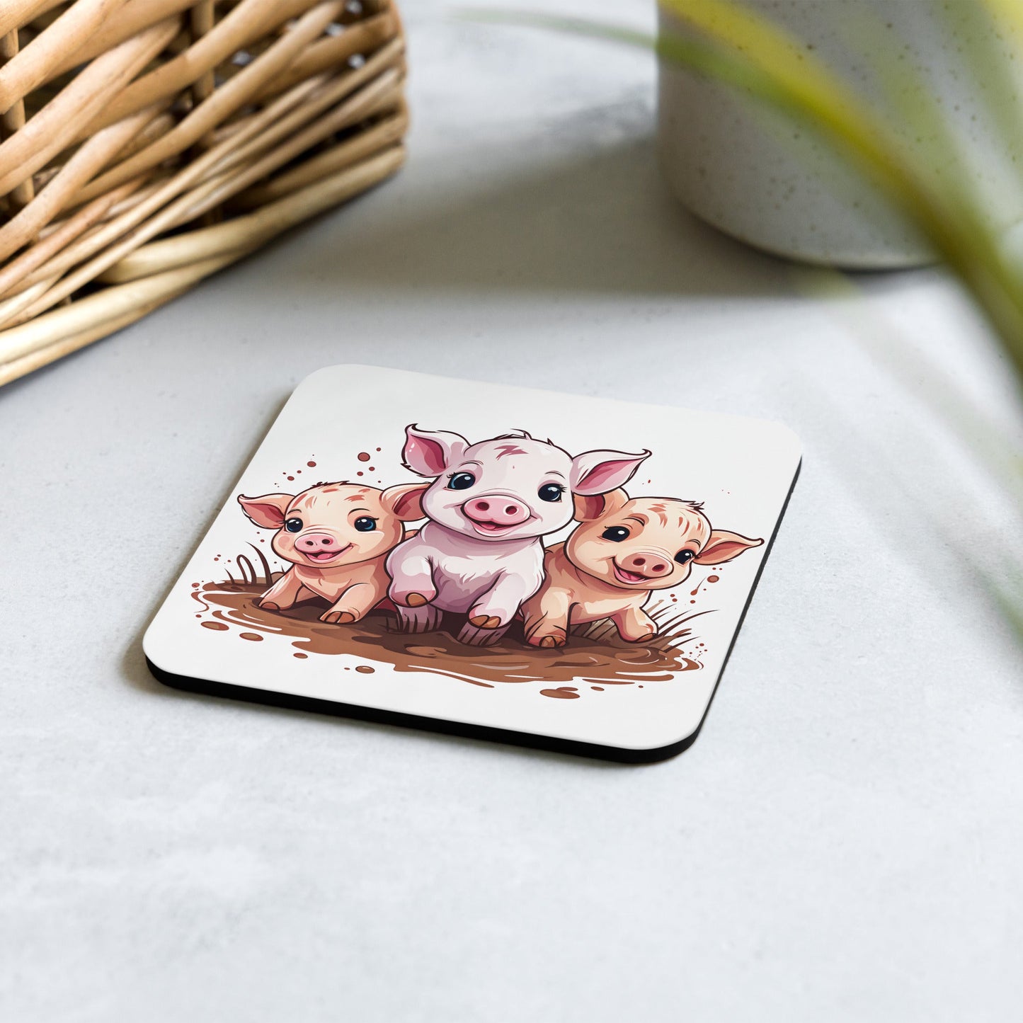 Pigs Cork - back Coaster - Coasters - Discovery Co.