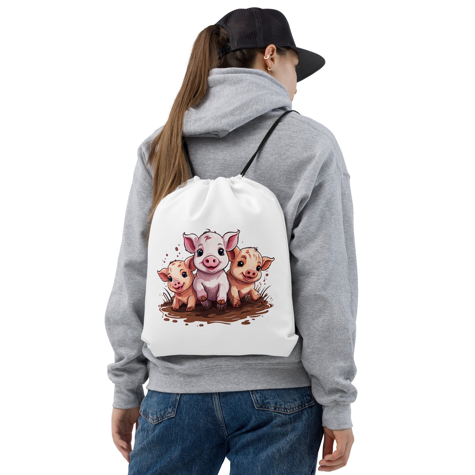 Pigs Drawstring Bag - Drawstring Bag - Discovery Co.