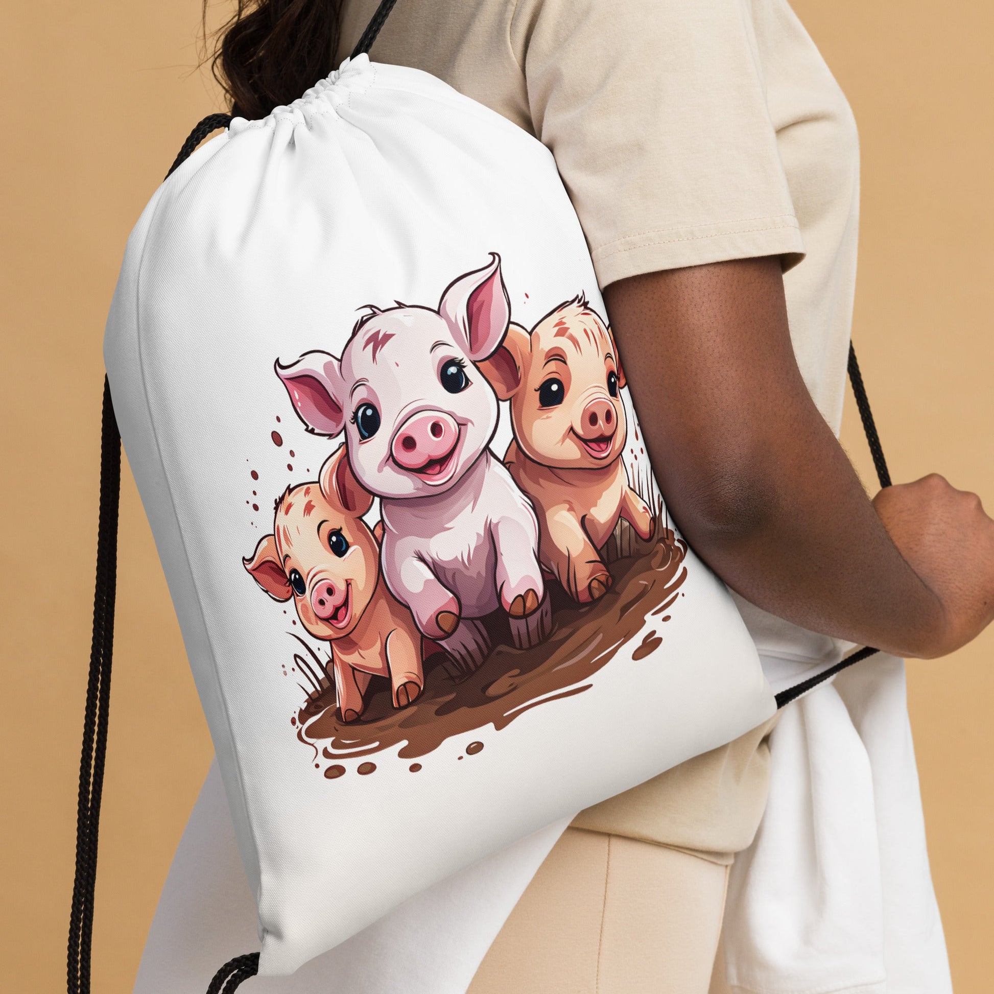 Pigs Drawstring Bag - Drawstring Bag - Discovery Co.