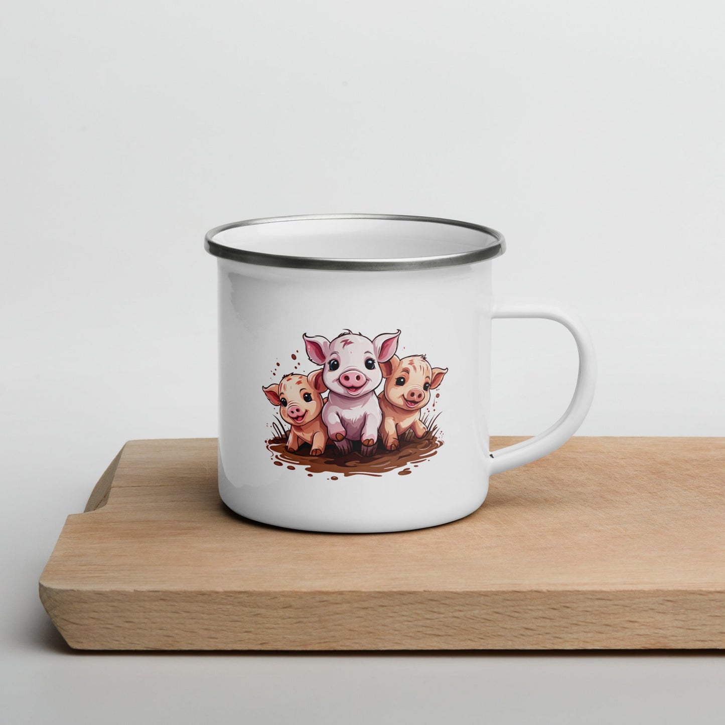 Pigs Enamel Mug (12 oz) - Mugs - Discovery Co.