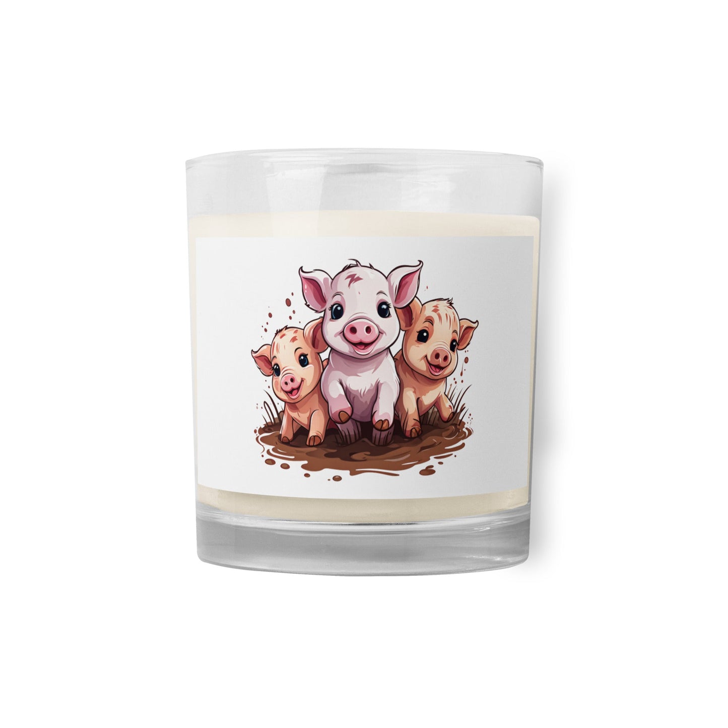 Pigs Glass Jar Soy Wax Candle - Candles - Discovery Co.
