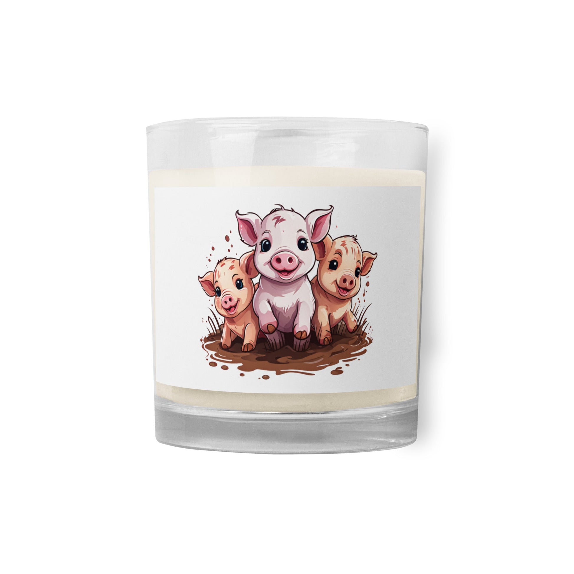 Pigs Glass Jar Soy Wax Candle - Candles - Discovery Co.
