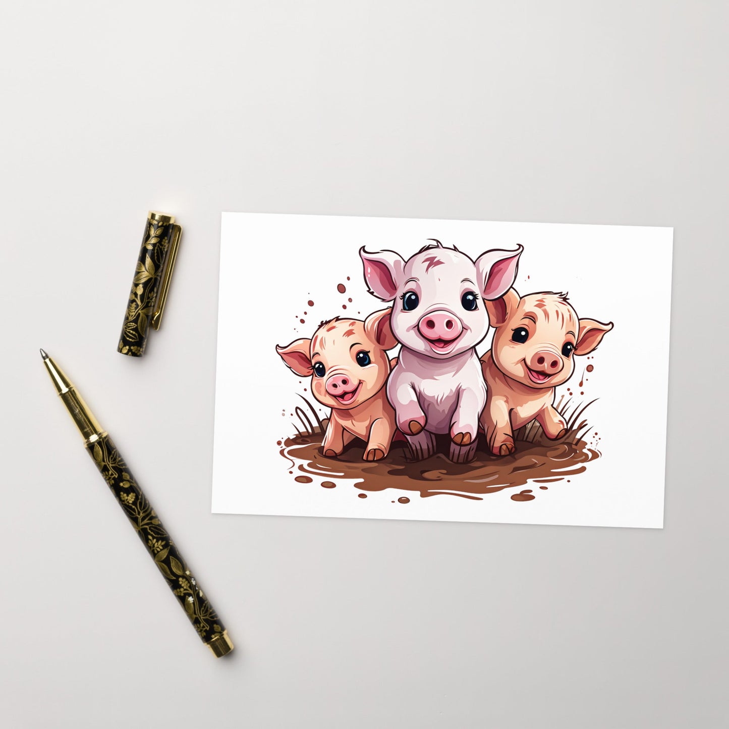 Pigs Greeting Card - Greeting Card - Discovery Co.