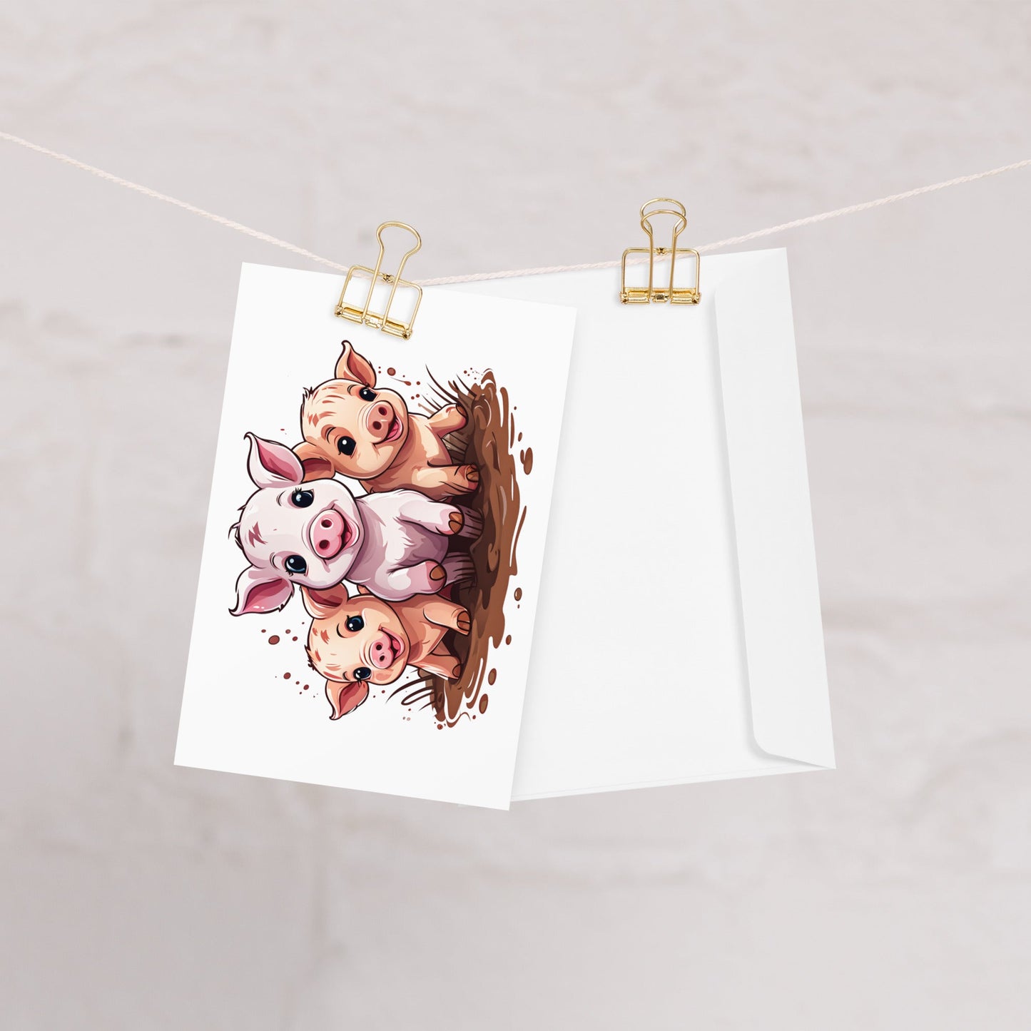 Pigs Greeting Card - Greeting Card - Discovery Co.