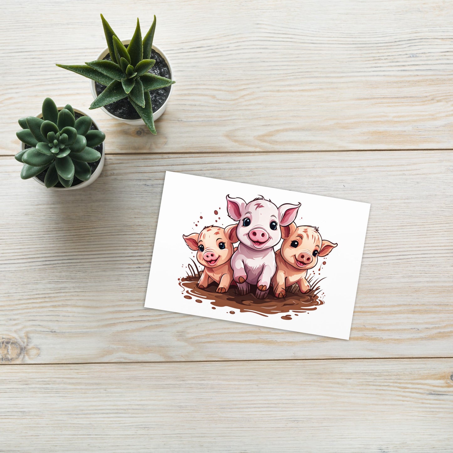 Pigs Greeting Card - Greeting Card - Discovery Co.