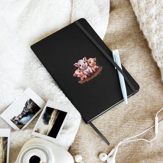 Pigs Hardcover Bound Notebook - Hardcover Bound Notebooks - Discovery Co.