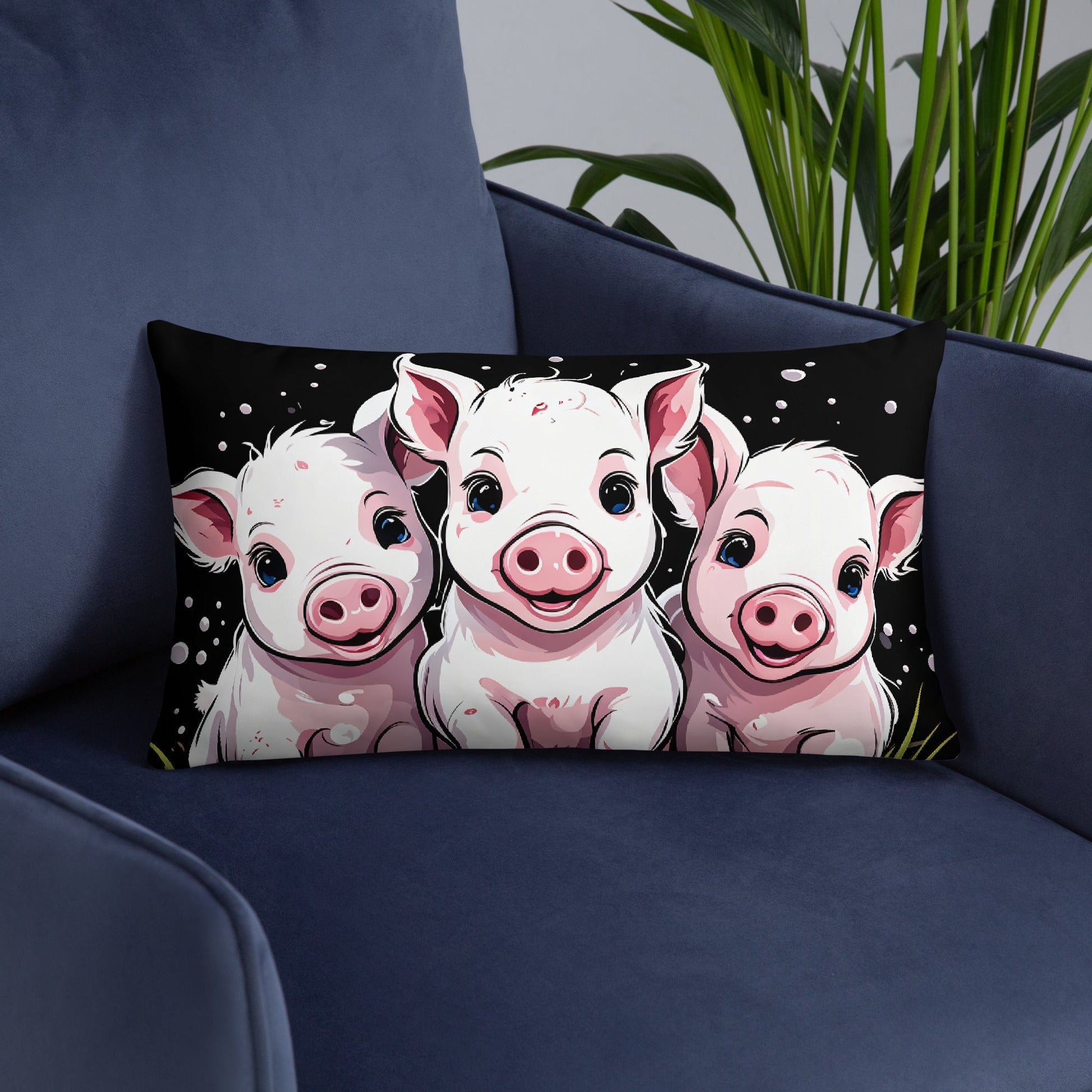 Pigs In The Mud Basic Pillow - Pillows - Discovery Co.