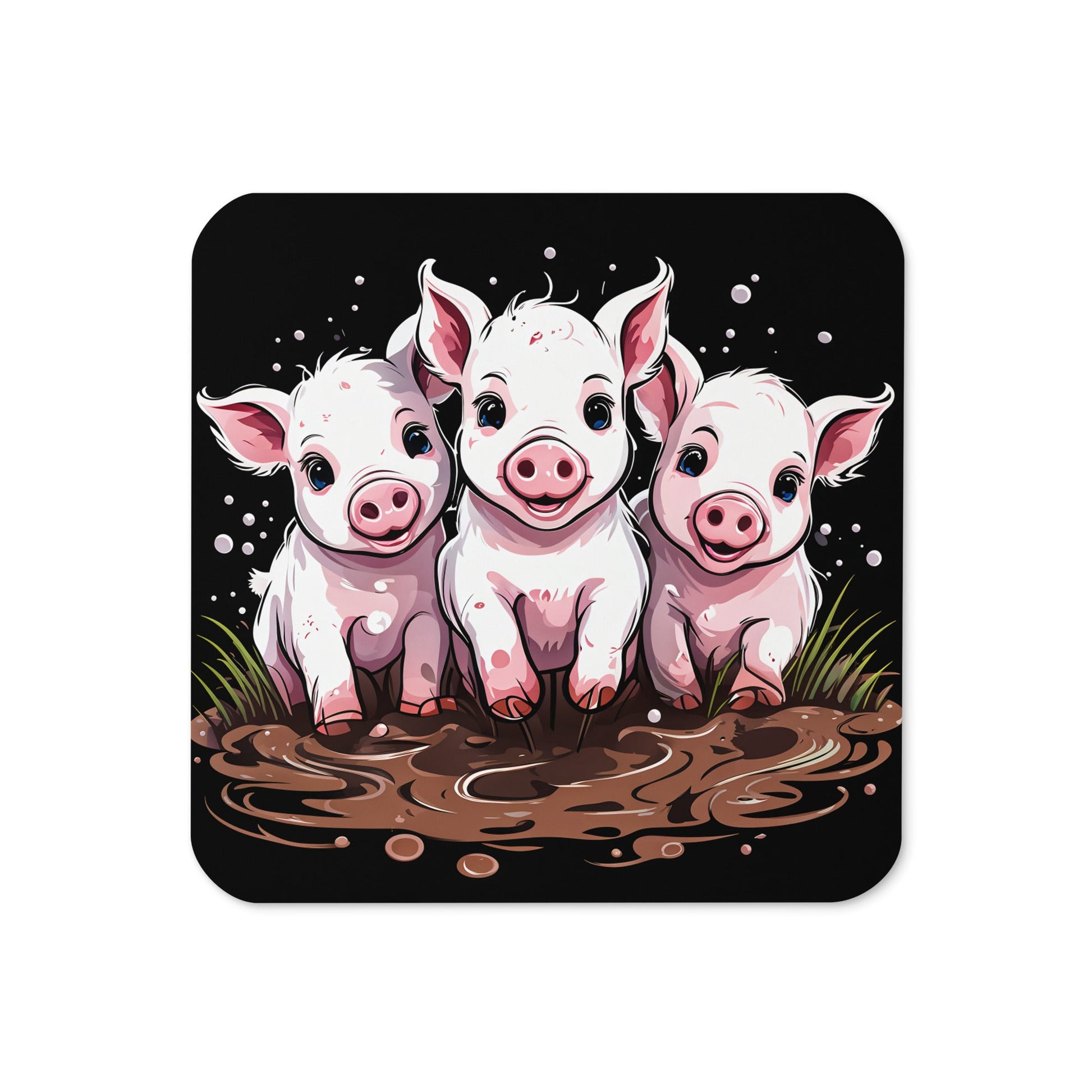 Pigs In The Mud Cork - back Coaster - Coasters - Discovery Co.