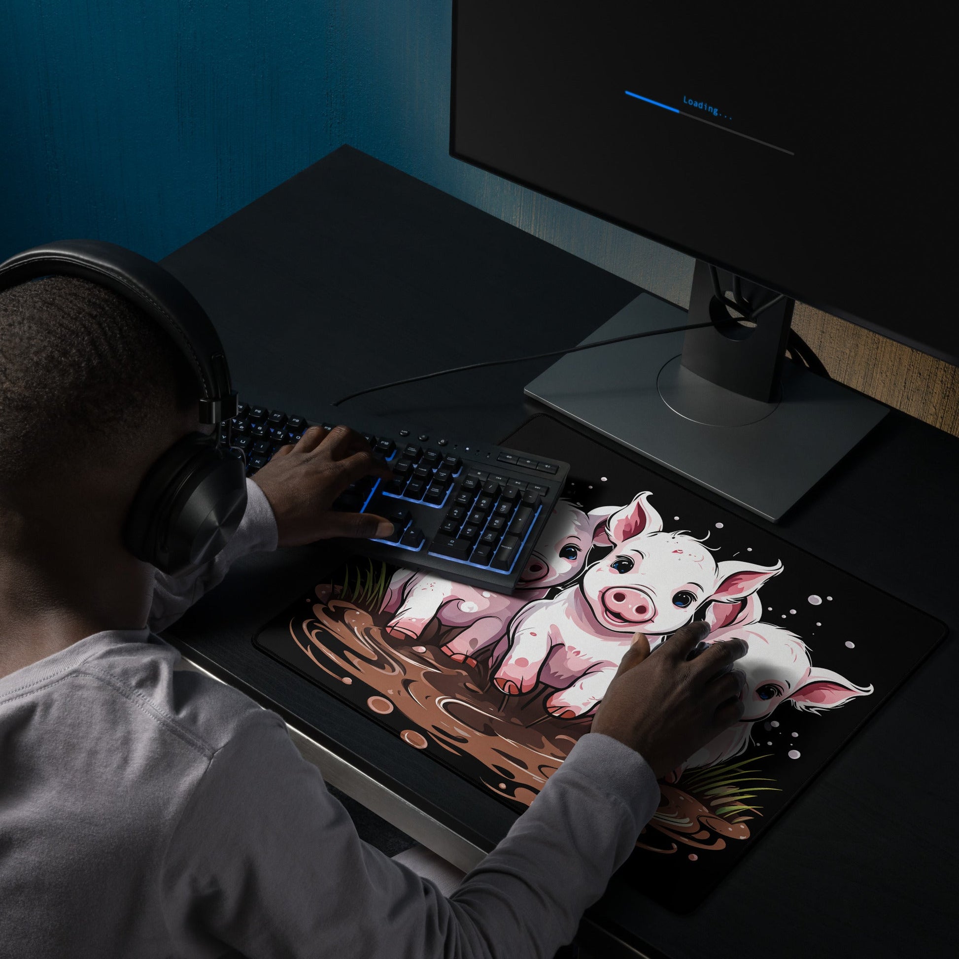 Pigs In The Mud Gaming Mouse Pad - Mouse Pads - Discovery Co.