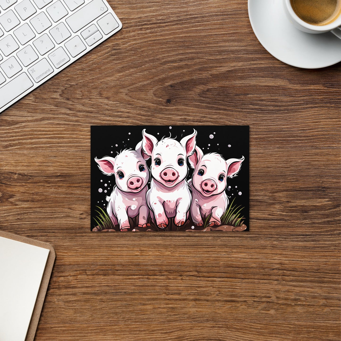 Pigs In The Mud Greeting Card - Greeting Card - Discovery Co.