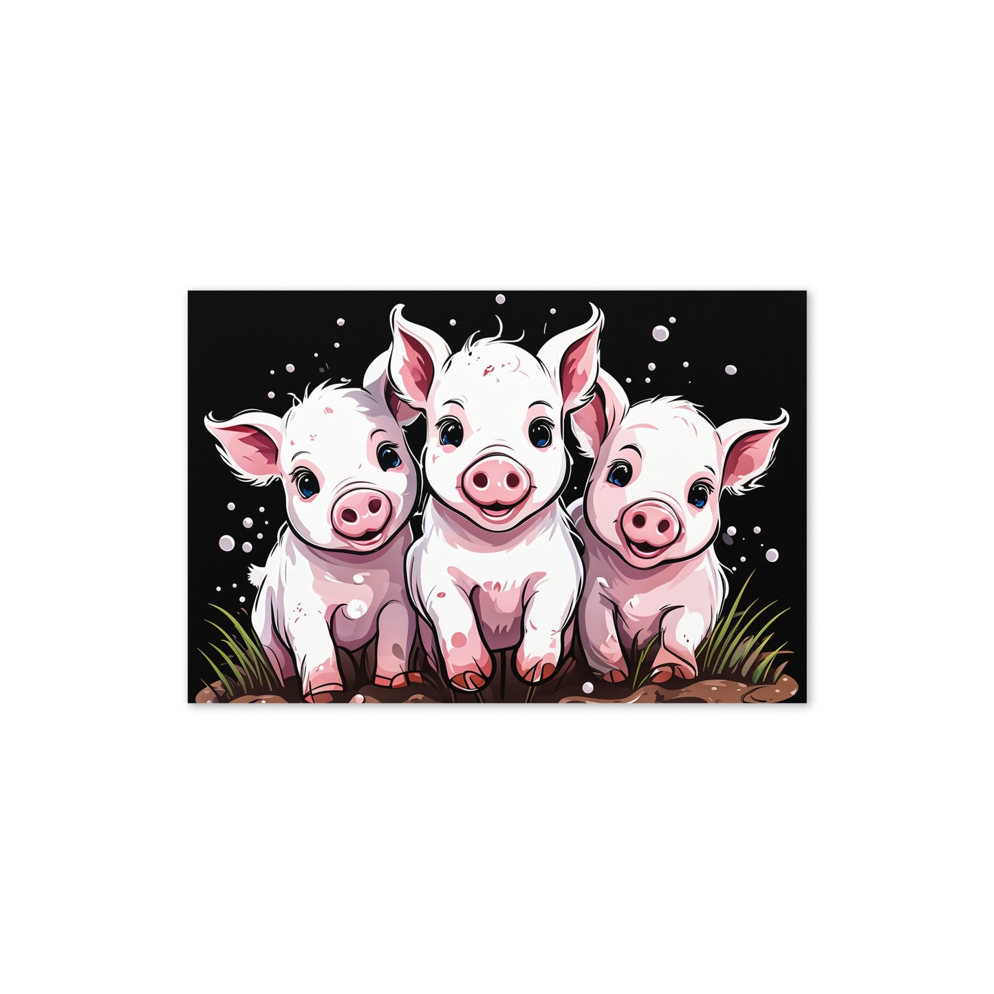 Pigs In The Mud Greeting Card - Greeting Card - Discovery Co.