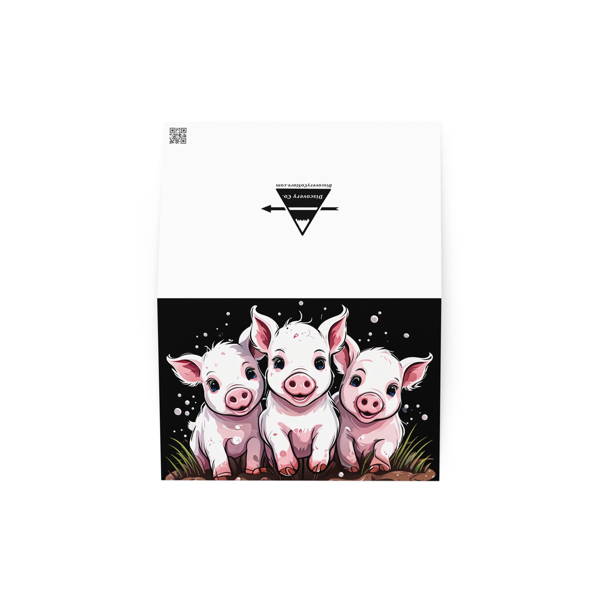 Pigs In The Mud Greeting Card - Greeting Card - Discovery Co.