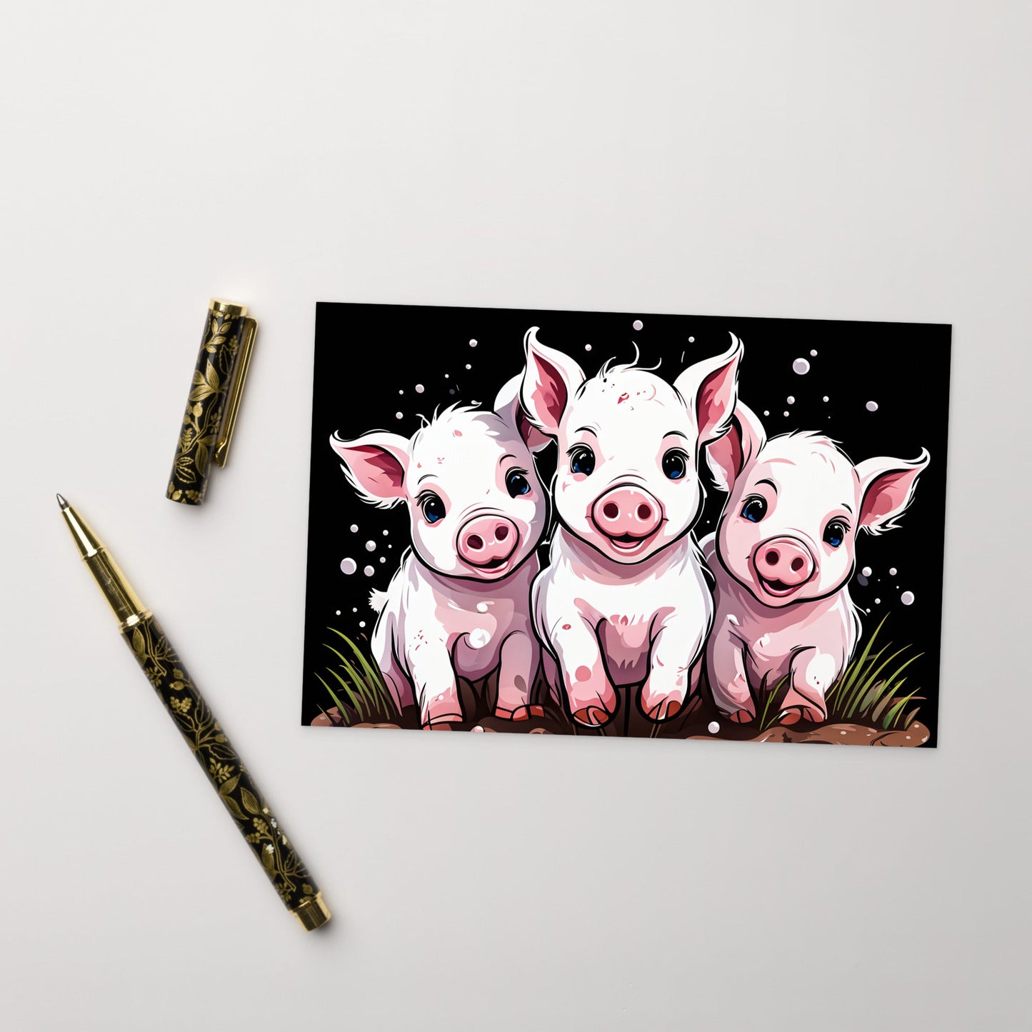 Pigs In The Mud Standard Postcard - Post Cards - Discovery Co.