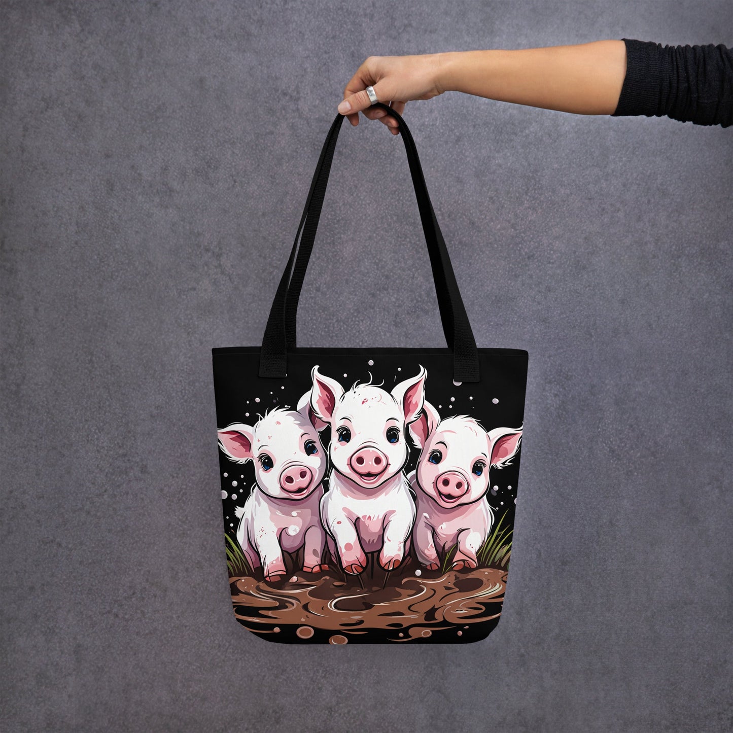 Pigs In The Mud Tote Bag - Tote Bags - Discovery Co.