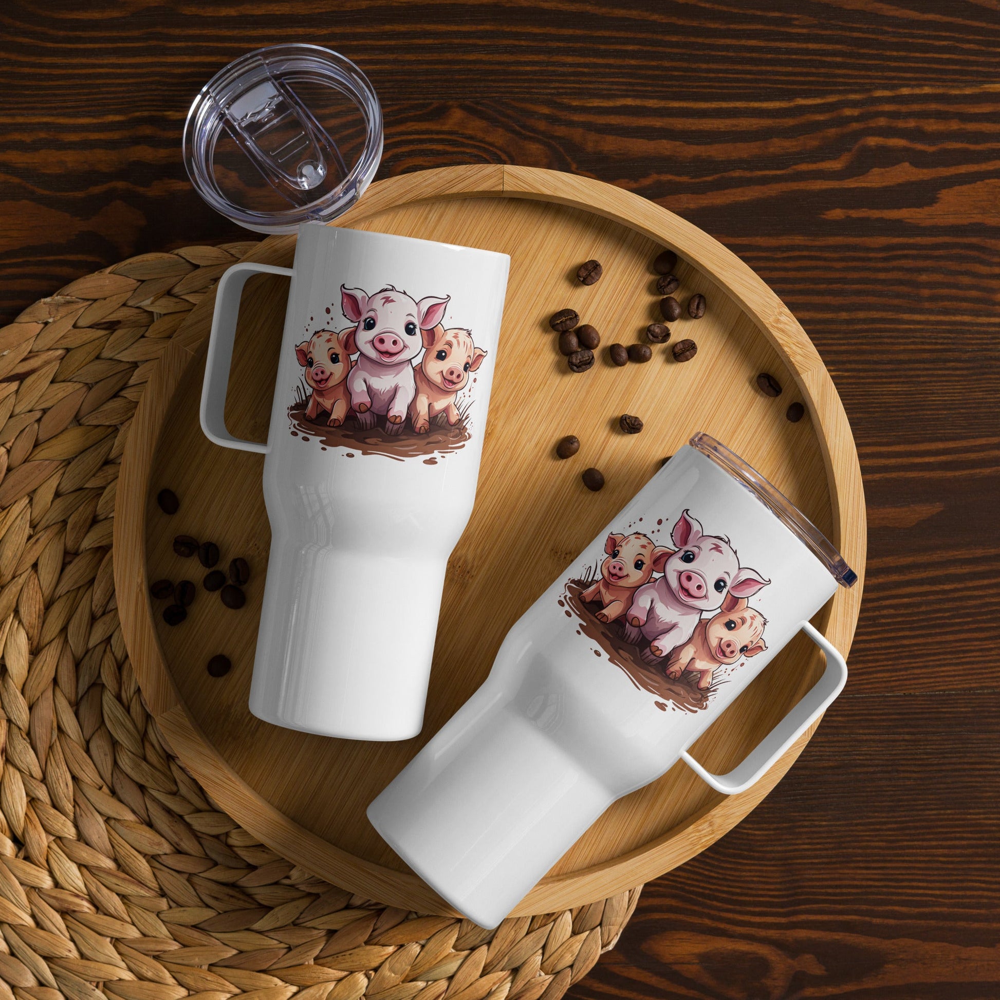 Pigs Stainless Steel Travel Mug (25 oz and 40 oz) - Travel Mug - Discovery Co.