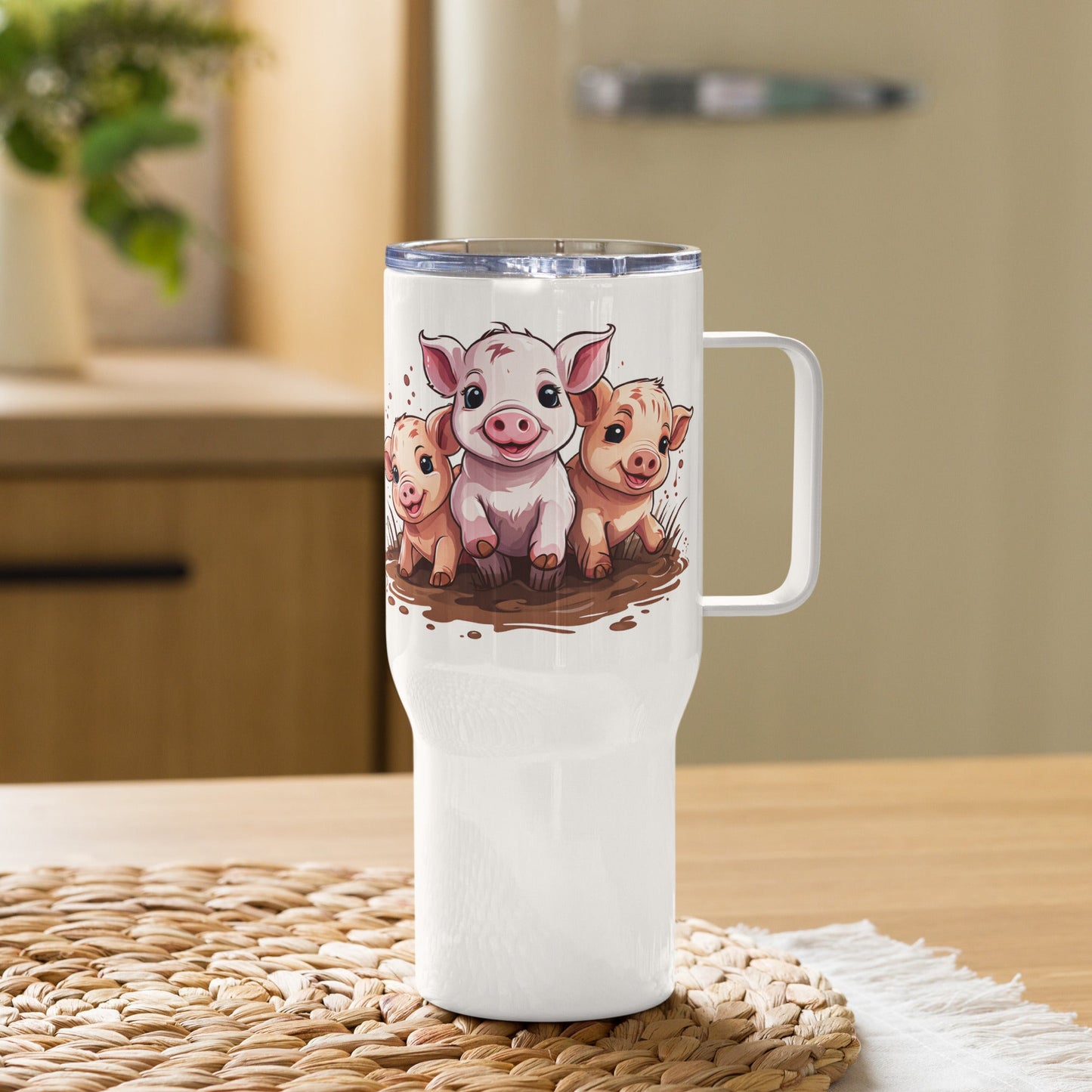 Pigs Stainless Steel Travel Mug (25 oz) - Travel Mug - Discovery Co.