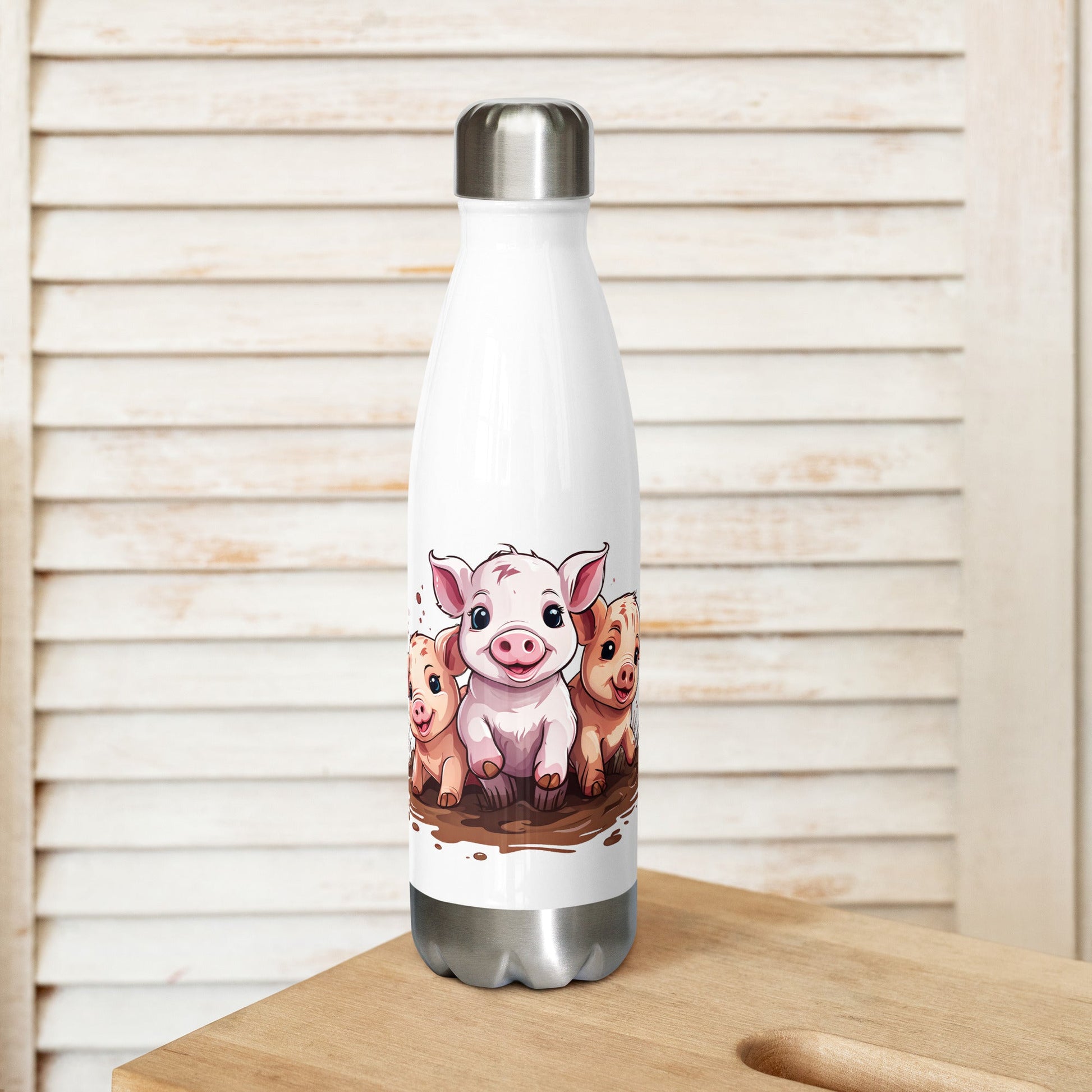 Pigs Stainless Steel Water Bottle - Stainless Steel Water Bottle - Discovery Co.