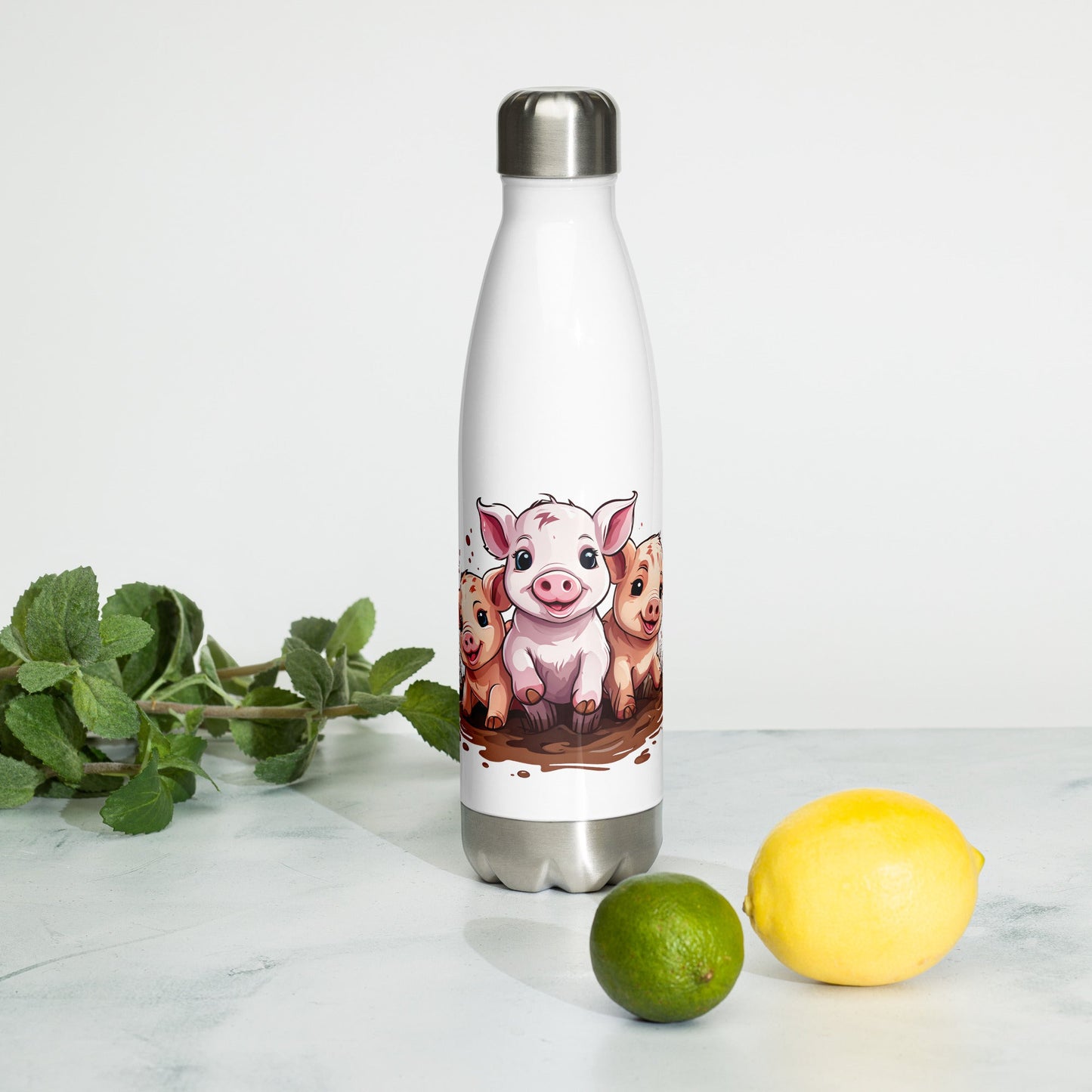 Pigs Stainless Steel Water Bottle - Stainless Steel Water Bottle - Discovery Co.