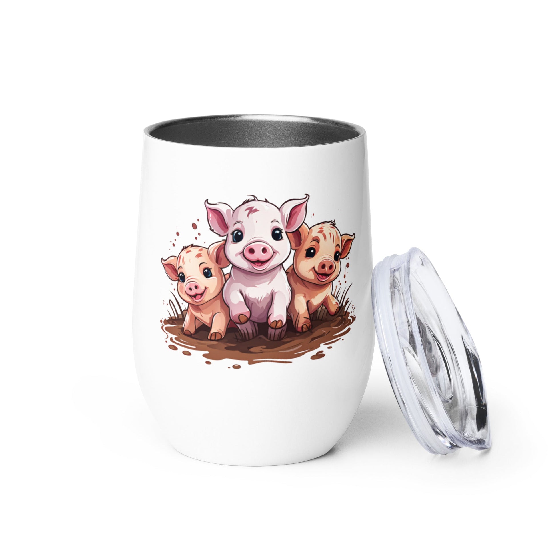 Pigs Stainless Steel Wine Tumbler - Tumblers - Discovery Co.