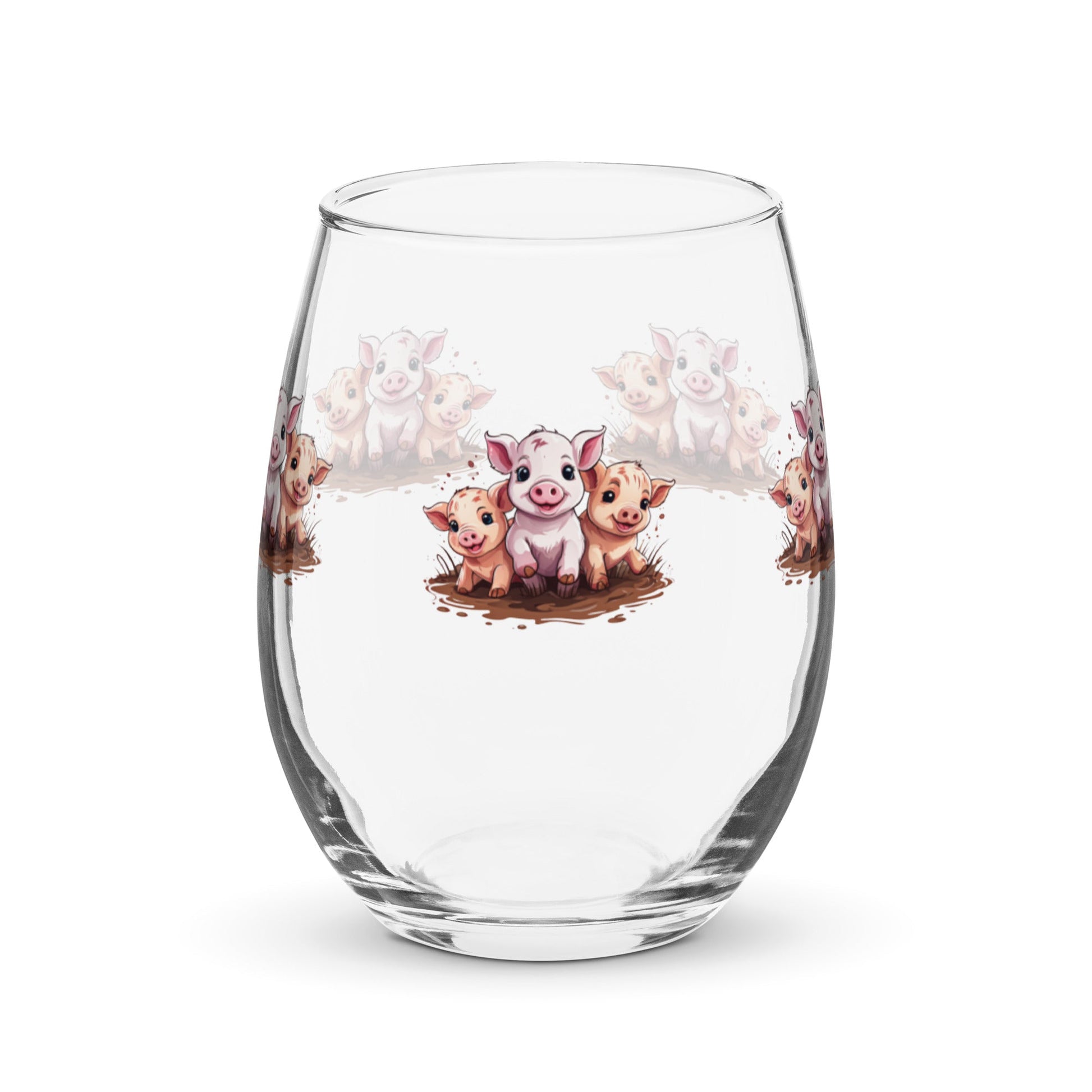 Pigs Stemless Wine Glass - Stemless Wine Glass - Discovery Co.