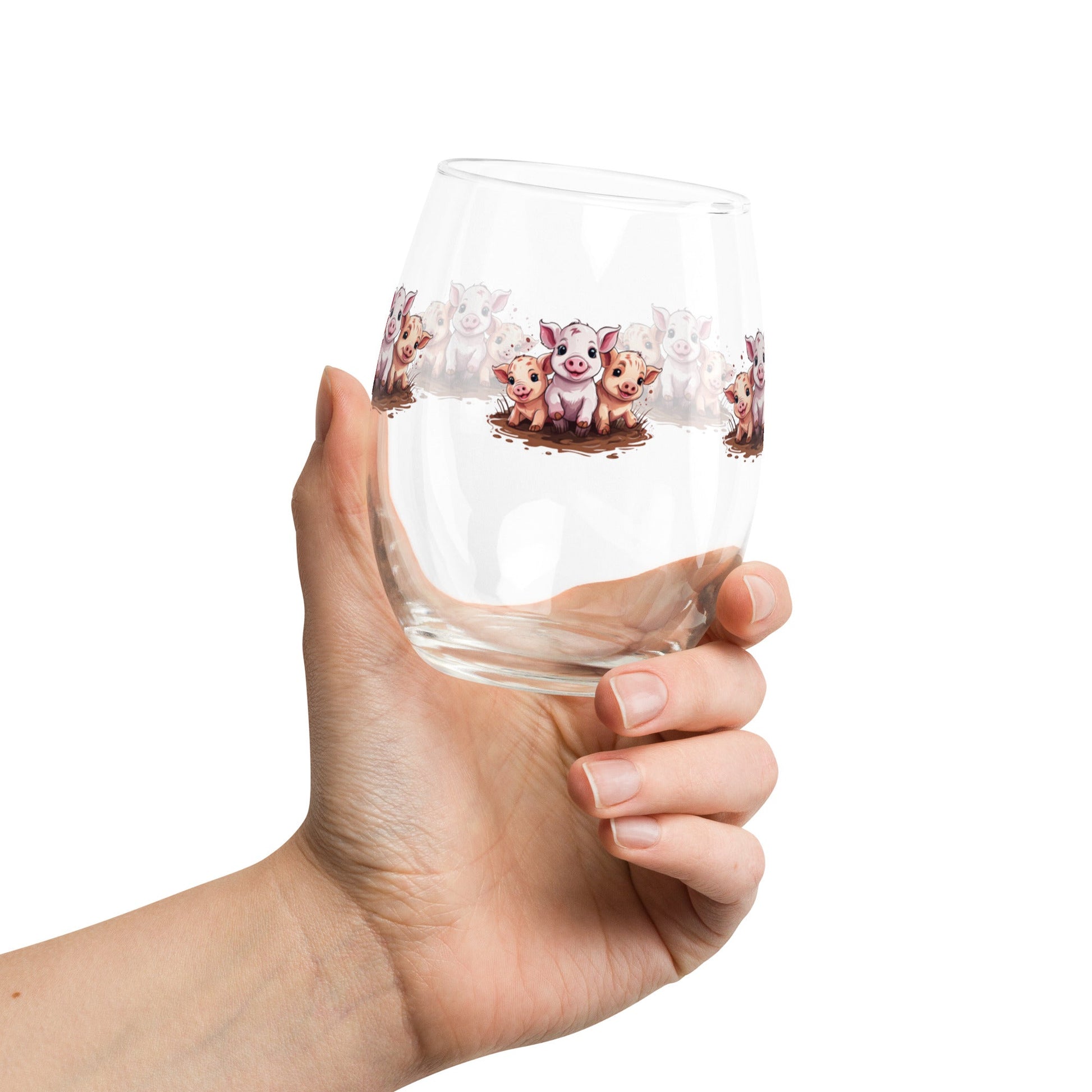 Pigs Stemless Wine Glass - Stemless Wine Glass - Discovery Co.