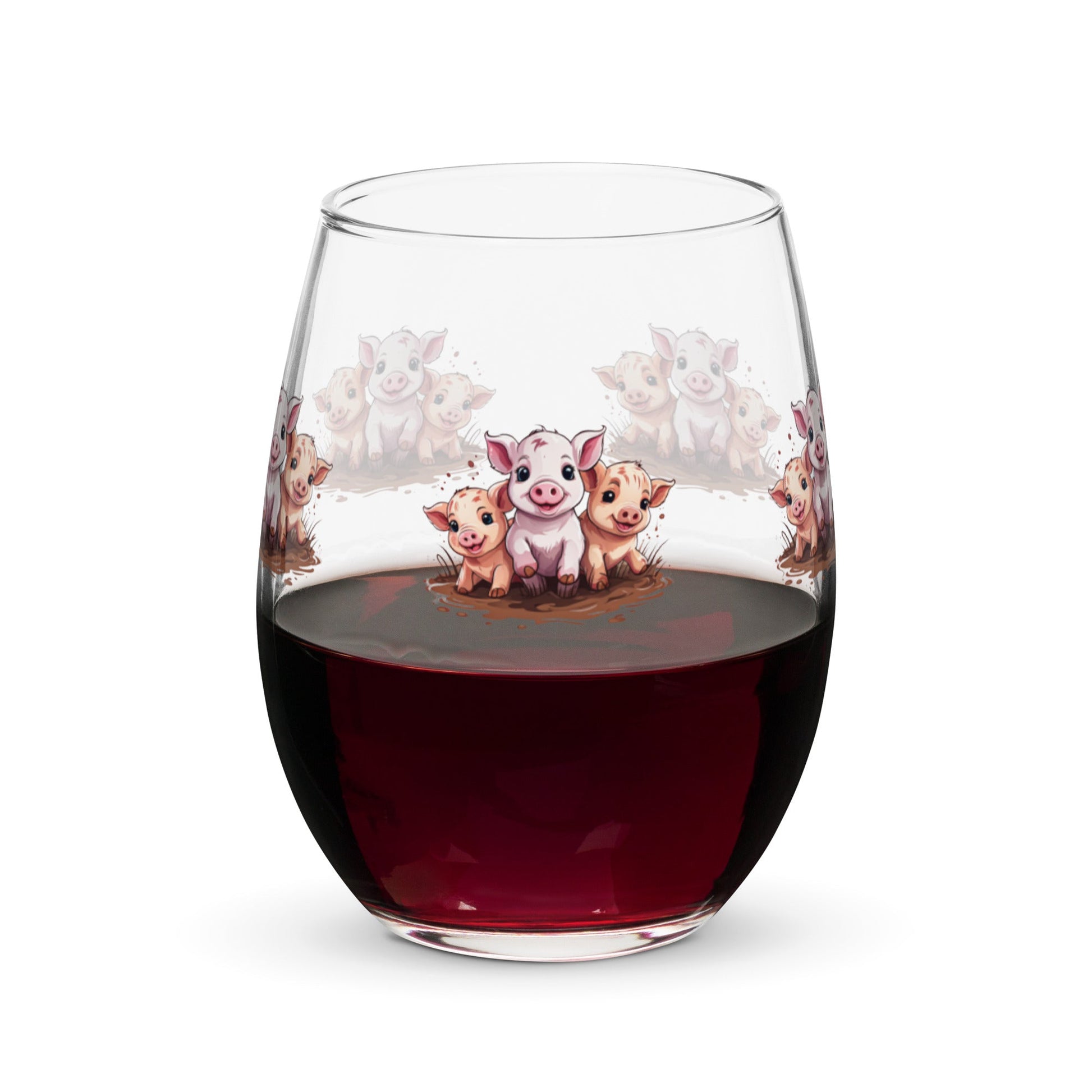 Pigs Stemless Wine Glass - Stemless Wine Glass - Discovery Co.