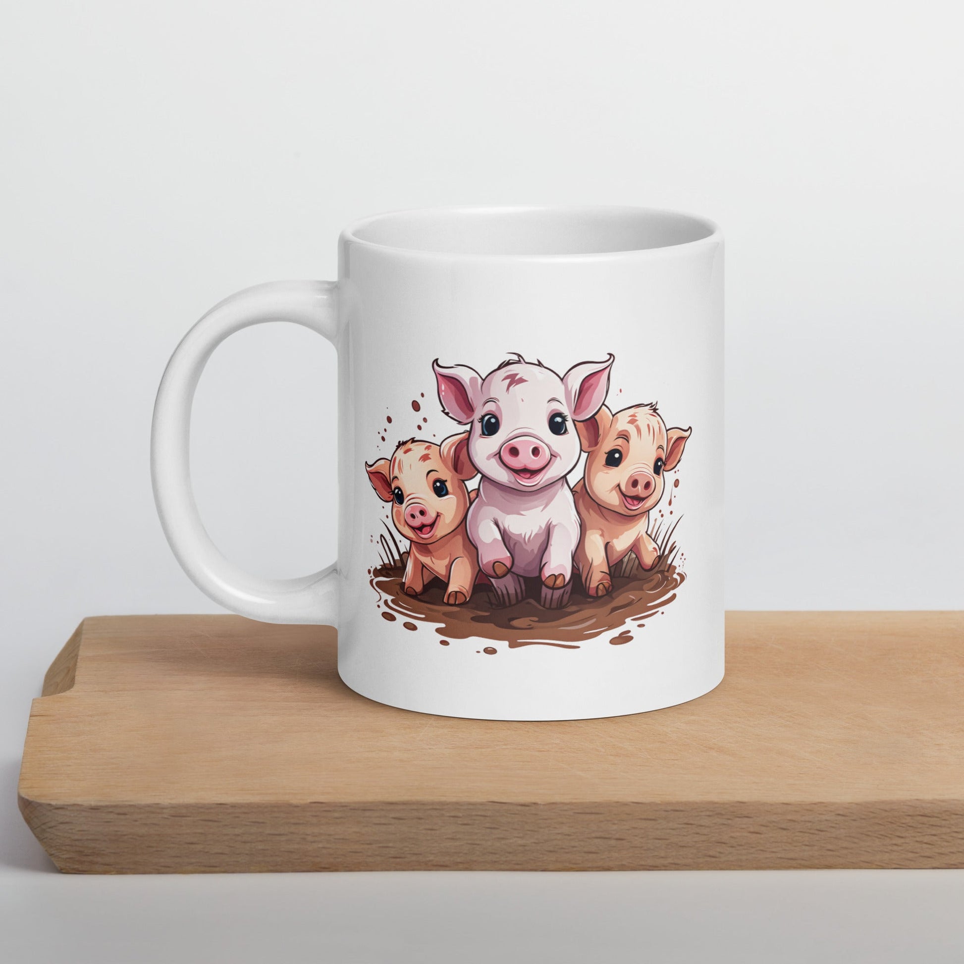 Pigs White Glossy Mug (11 oz, 15 oz, 20 oz) - Mugs - Discovery Co.