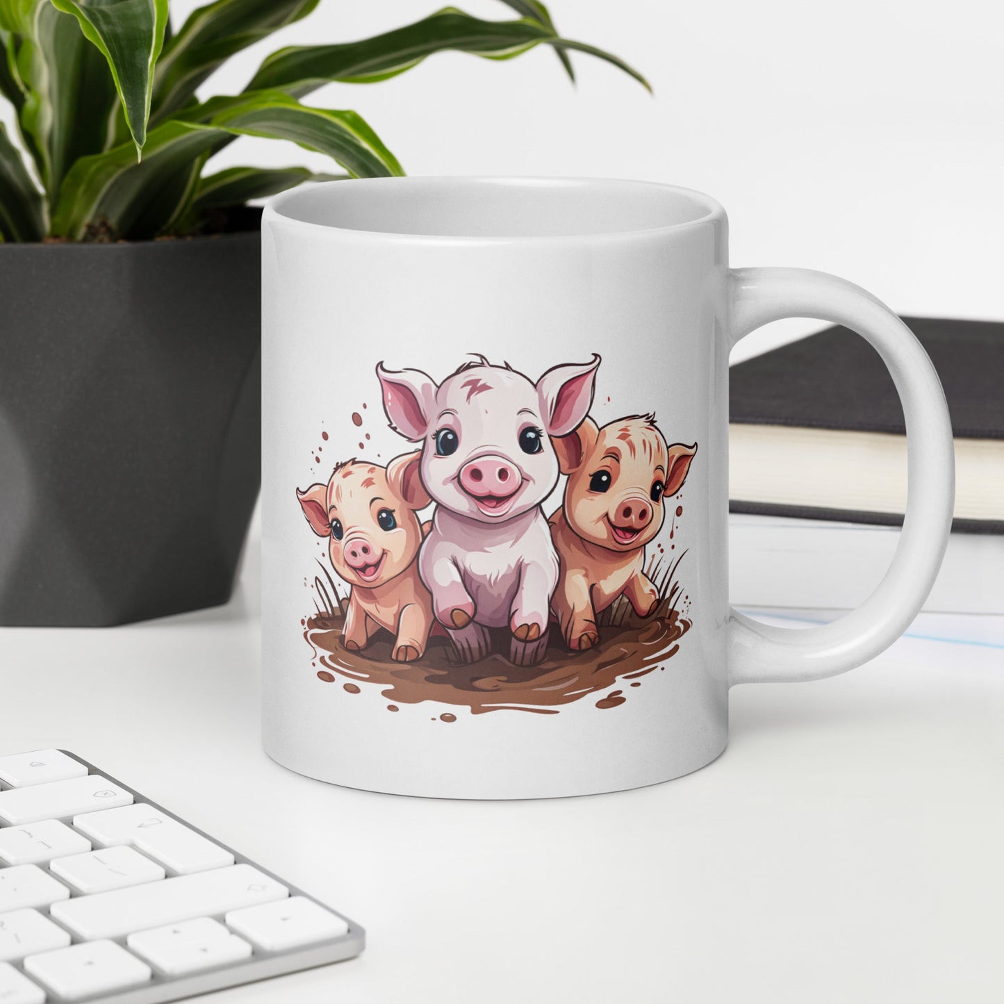 Pigs White Glossy Mug (11 oz, 15 oz, 20 oz) - Mugs - Discovery Co.