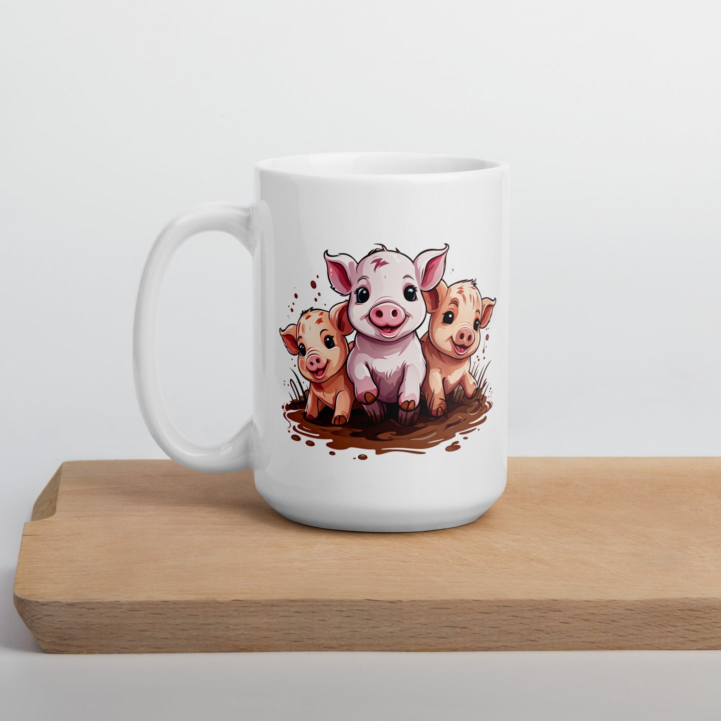 Pigs White Glossy Mug (11 oz, 15 oz, 20 oz) - Mugs - Discovery Co.