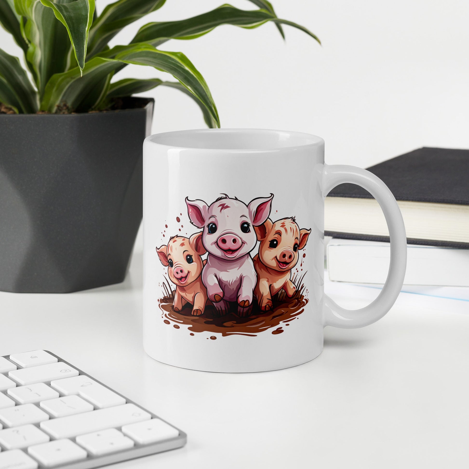 Pigs White Glossy Mug (11 oz, 15 oz, 20 oz) - Mugs - Discovery Co.