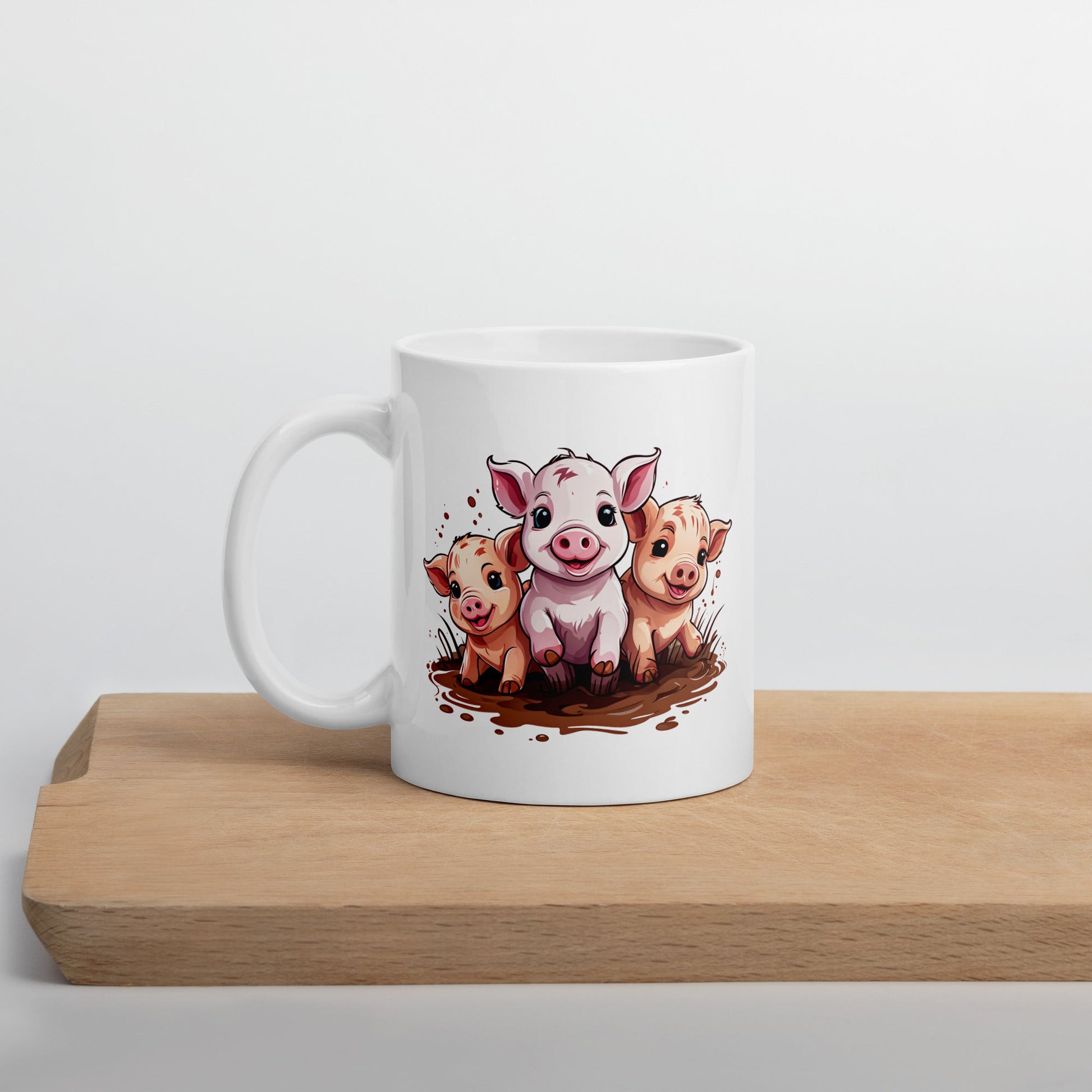 Pigs White Glossy Mug (11 oz, 15 oz, 20 oz) - Mugs - Discovery Co.