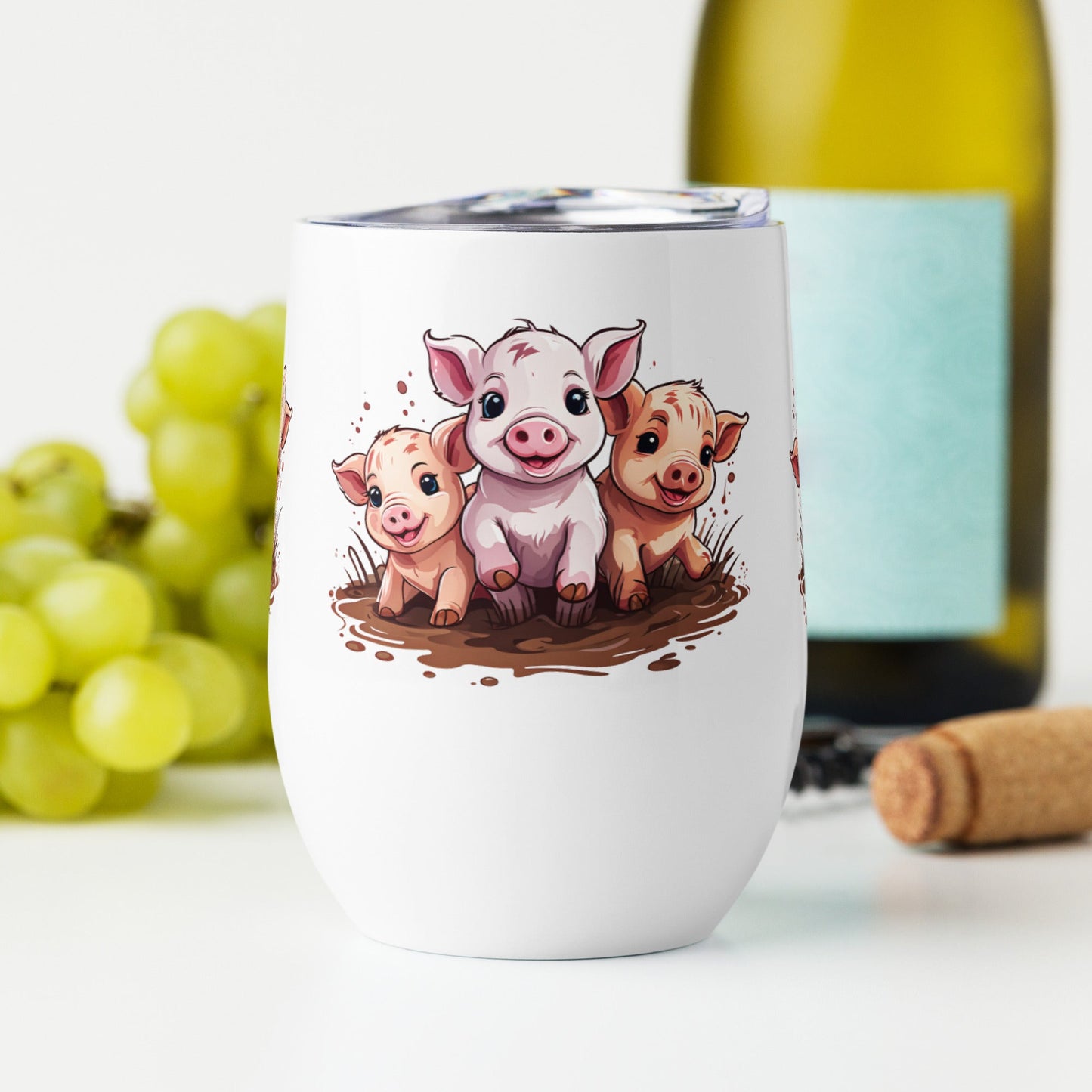 Pigs Wine Tumbler - Tumblers - Discovery Co.