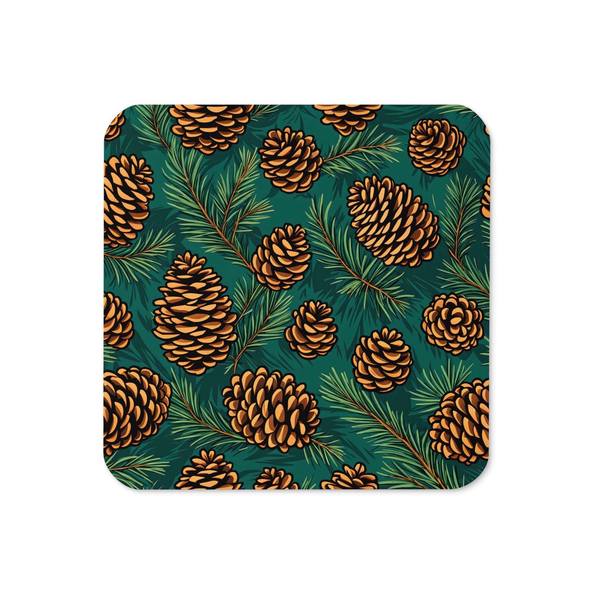 Pinecone Cork - back Coaster - Coasters - Discovery Co.