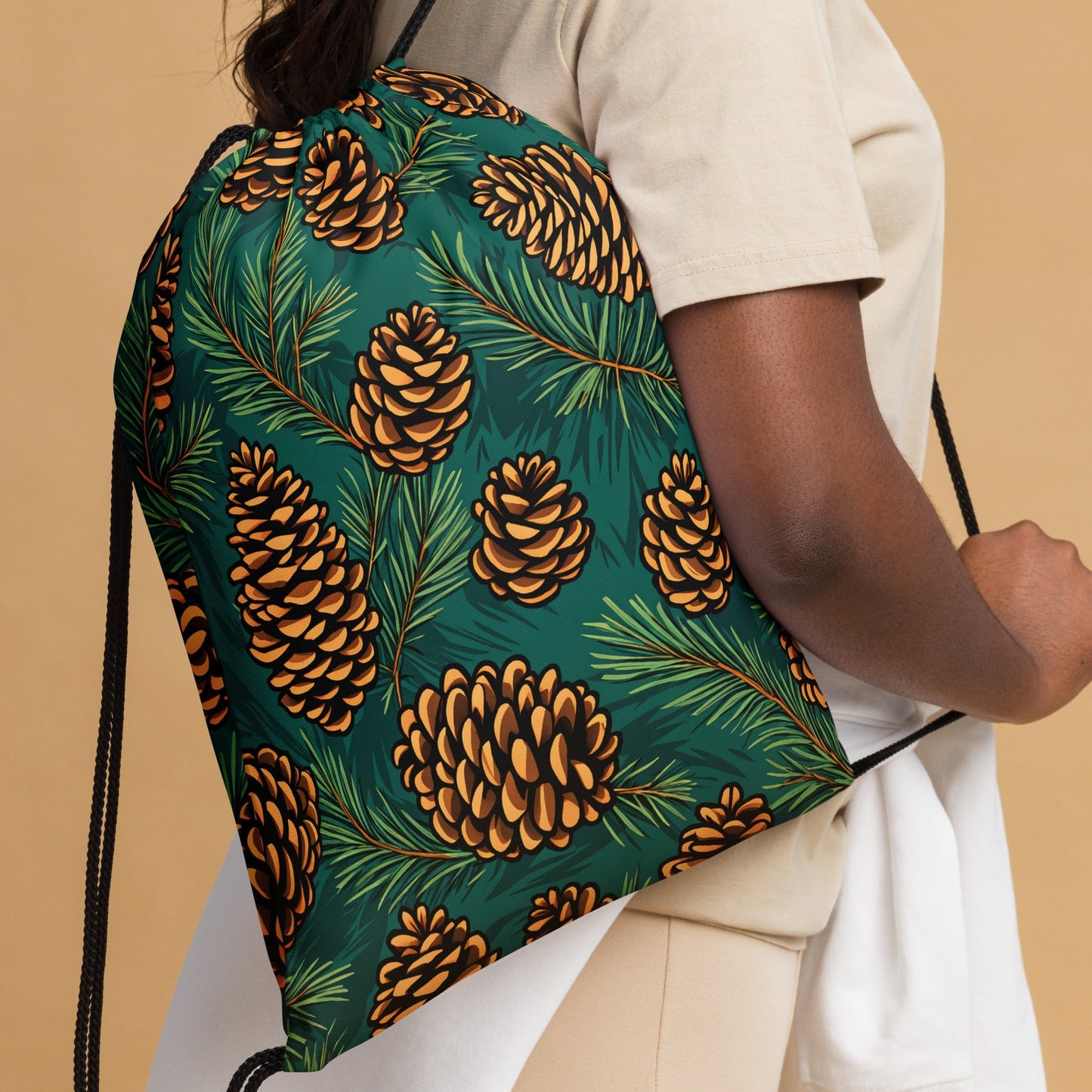 Pinecone Drawstring Bag - Drawstring Bag - Discovery Co.