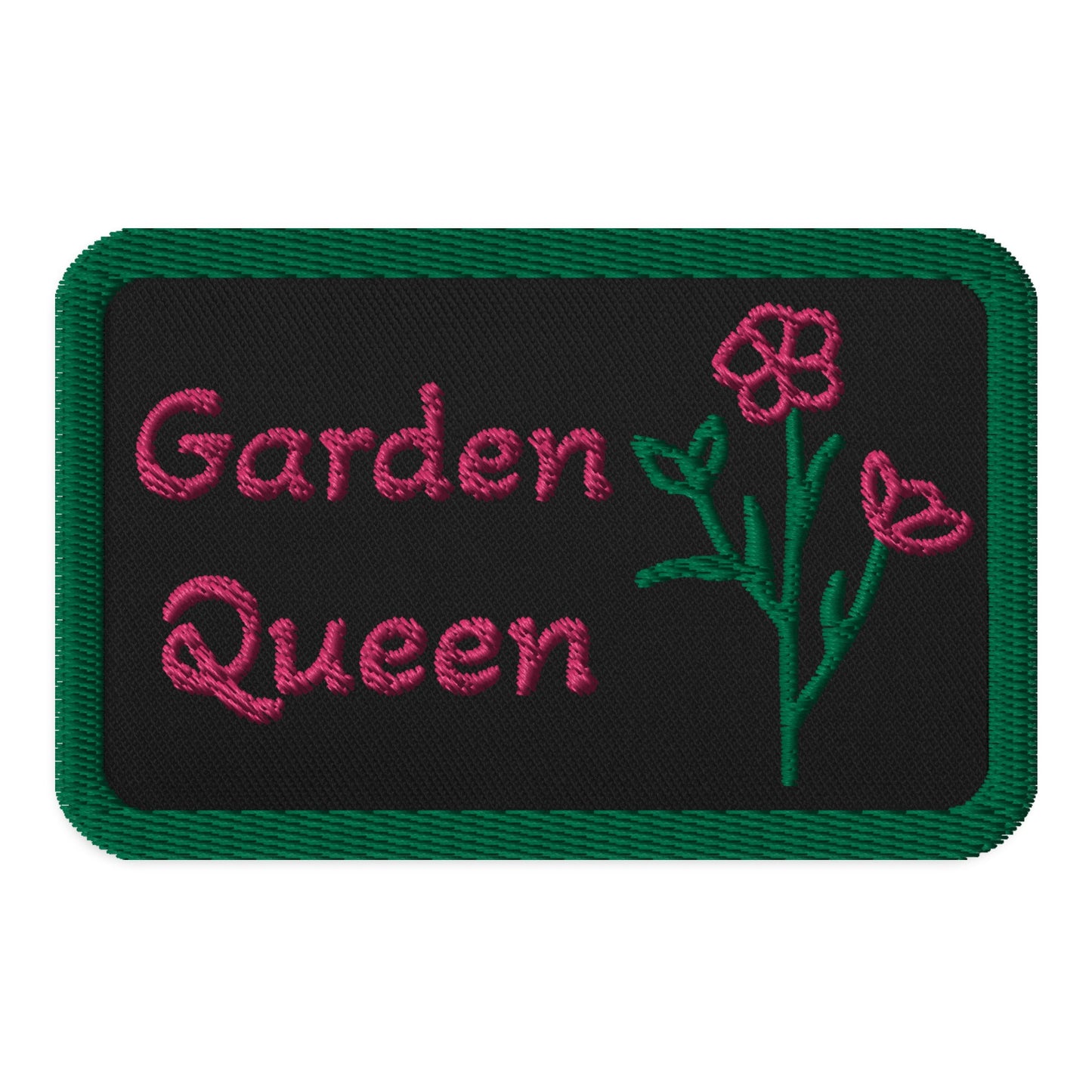 Pink and Green Garden Queen Embroidered Patches - Embroidered Patches - Discovery Co.