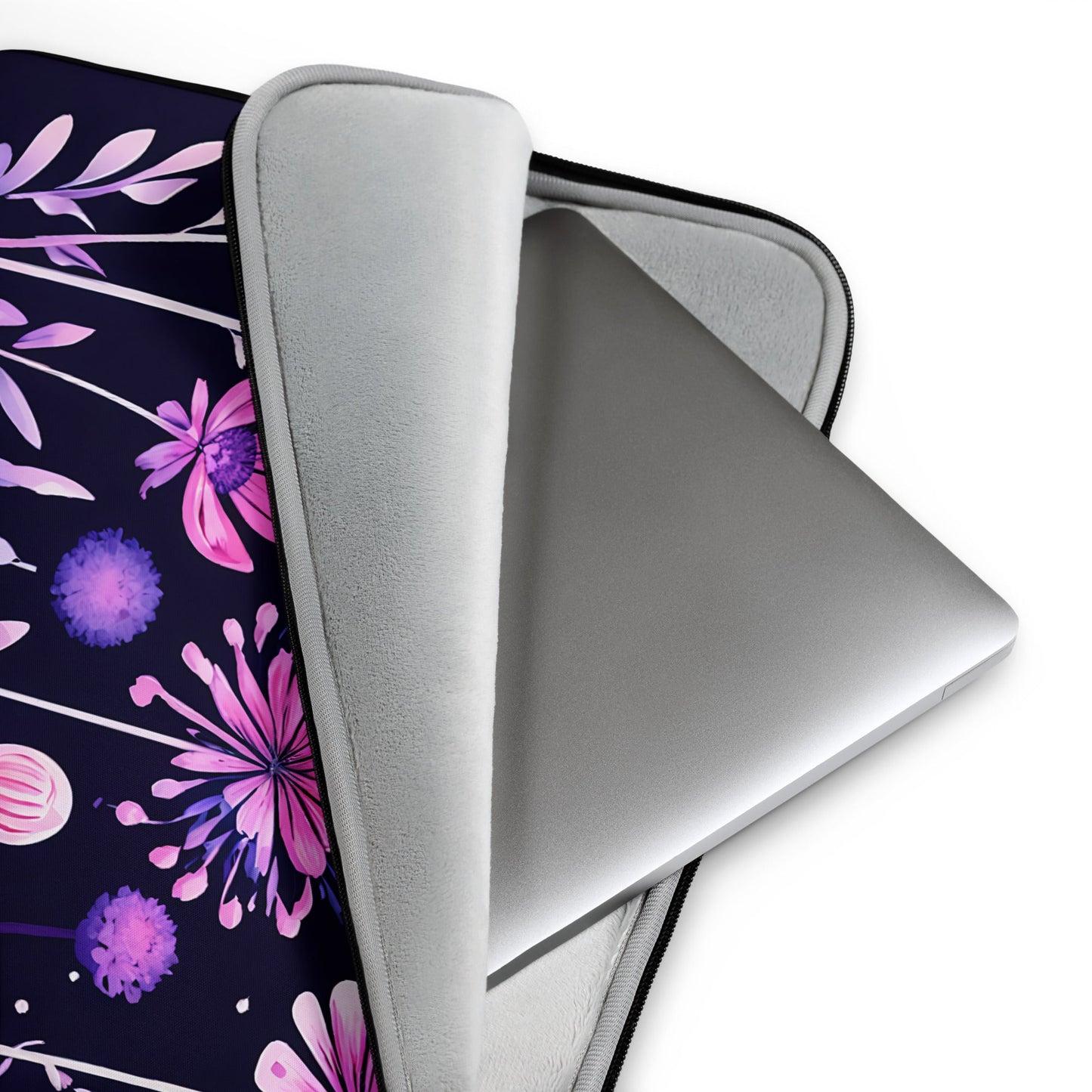 Pink and Purple Flowers II Laptop Sleeve - Laptop Cases - Discovery Co.